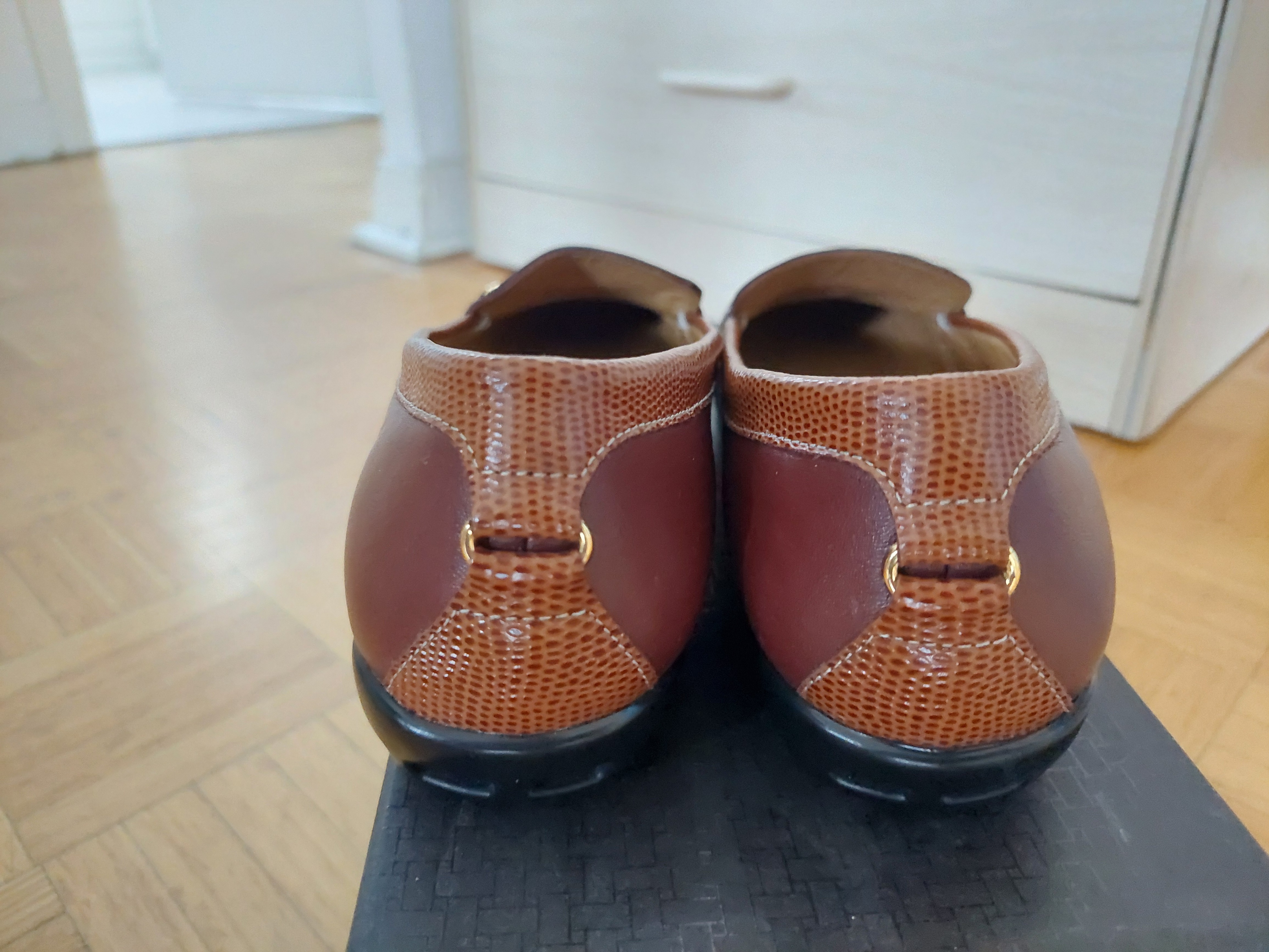 Cole Haan Genuine Leather Nike Air Treva II Loafers Brown Shoes - photo 5