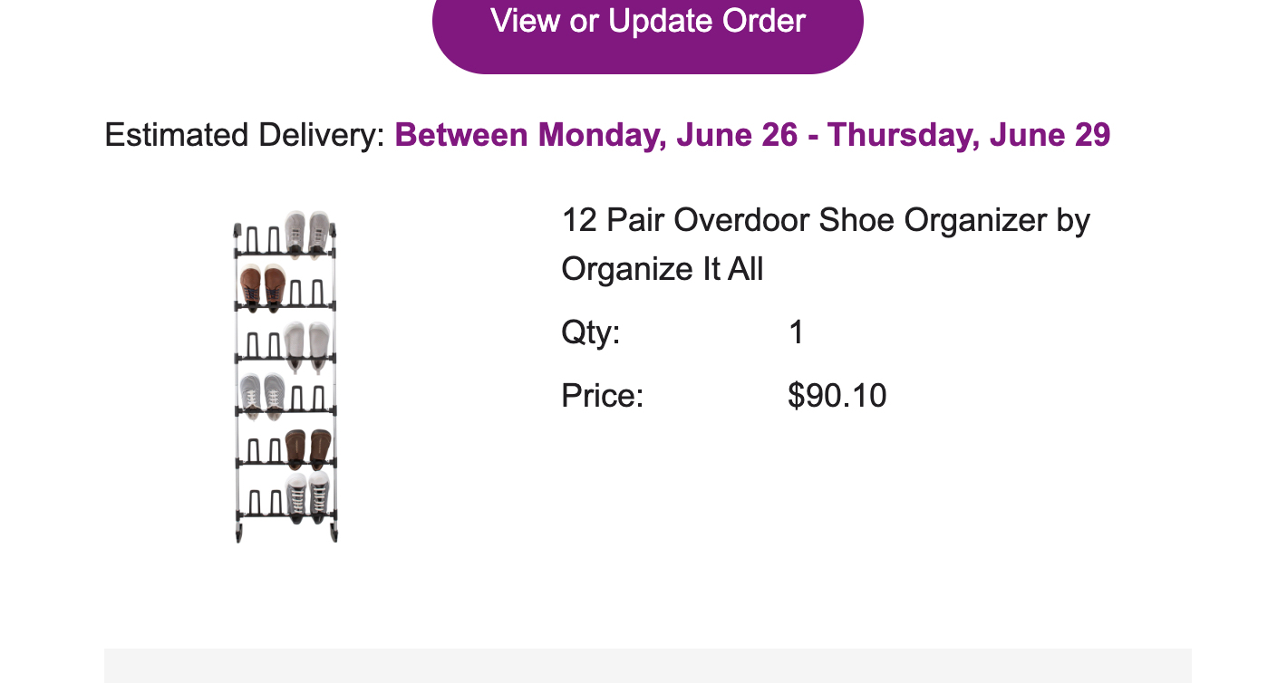 12 Pair Overdoor Shoe Organizer - photo 4