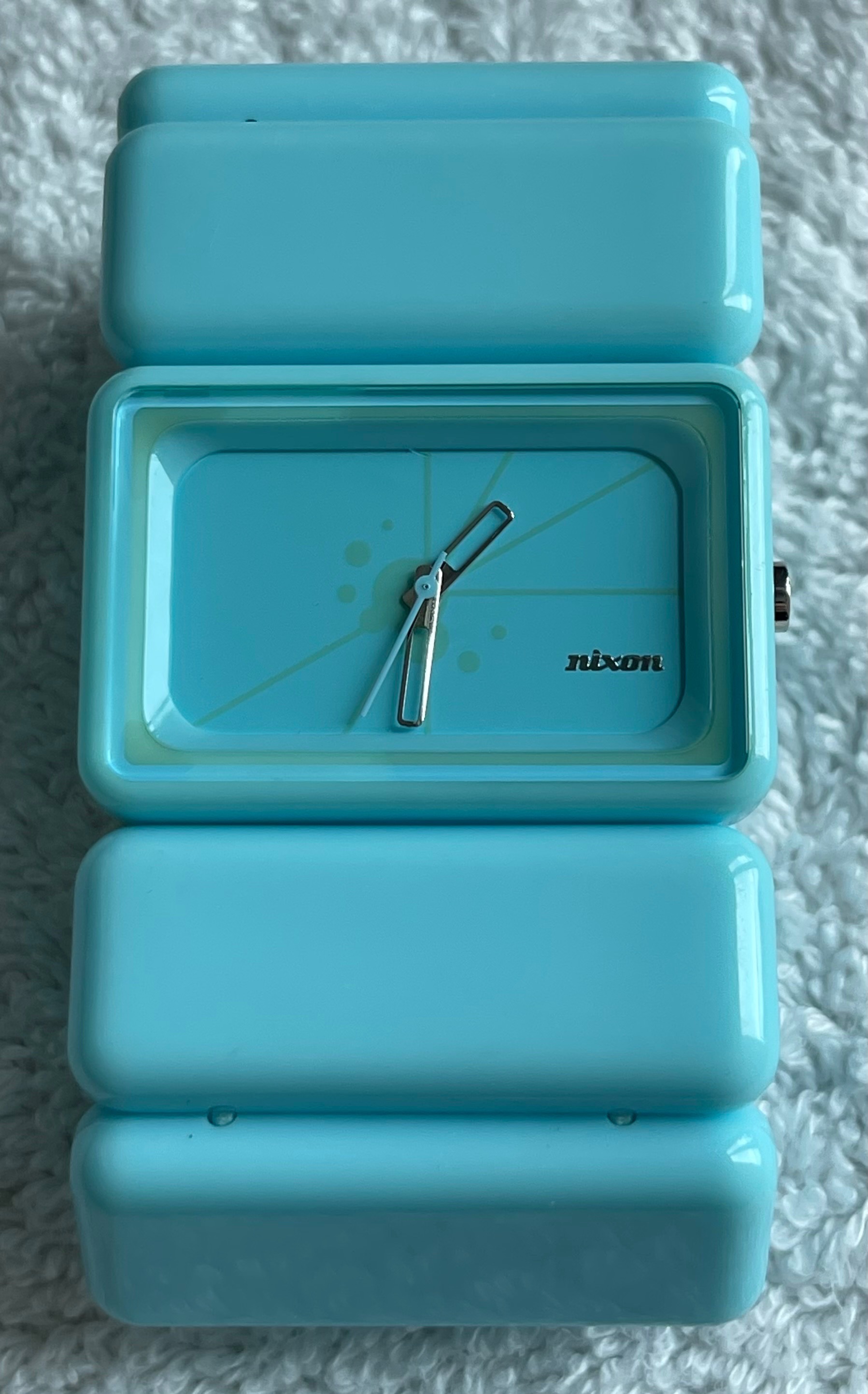 Nixon "The Vega" Aqua Y2K Watch (Needs Battery)