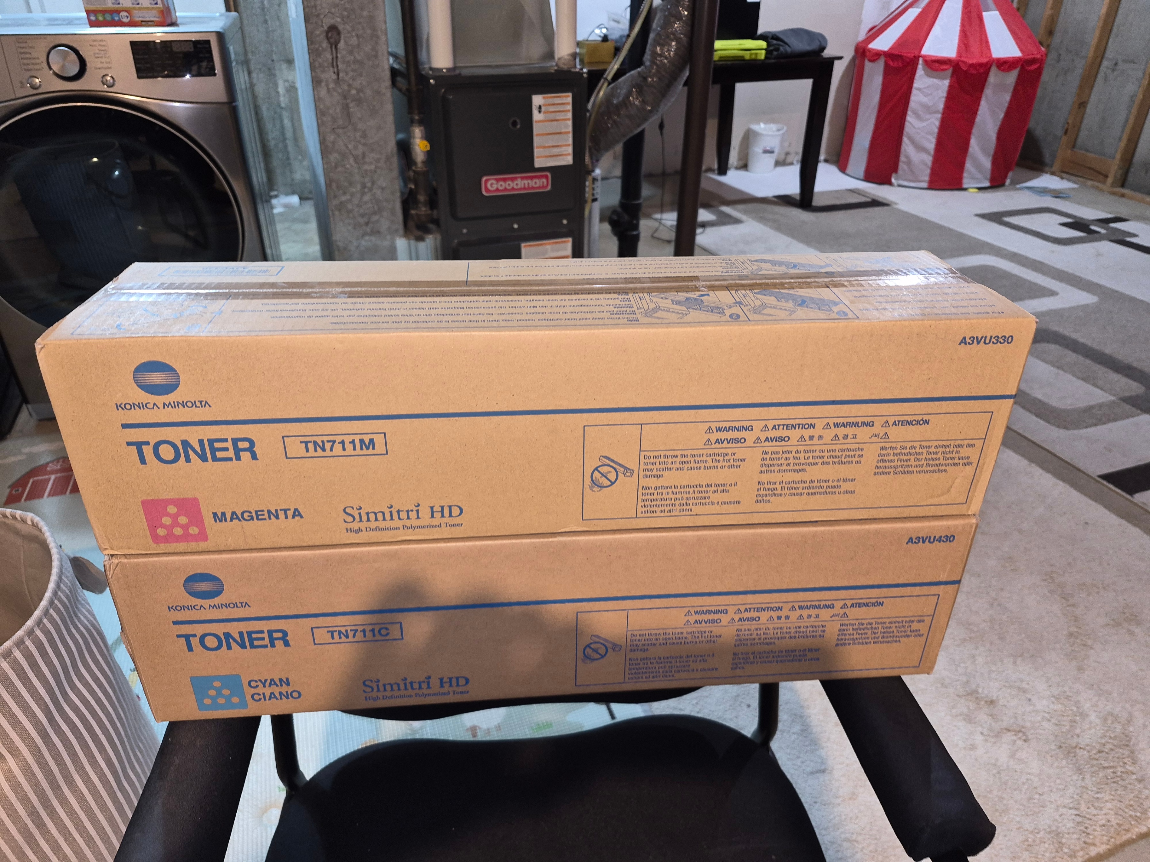 Genuine Konica Minolta TN711M (A3VU330) Toner Cartridge, Magenta
