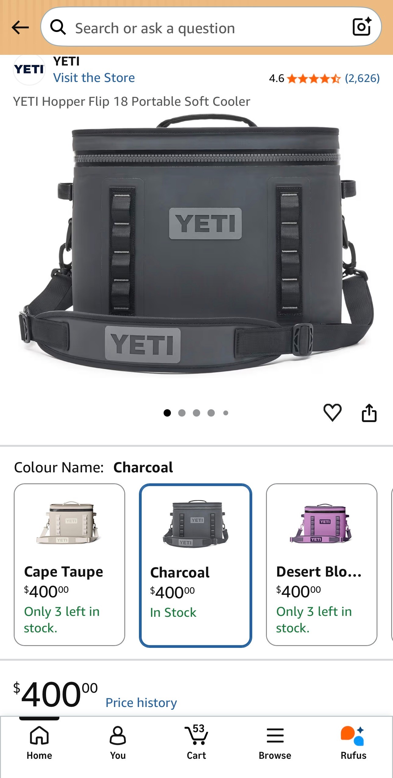 YETI Hopper Flip 18 Portable Soft Cooler