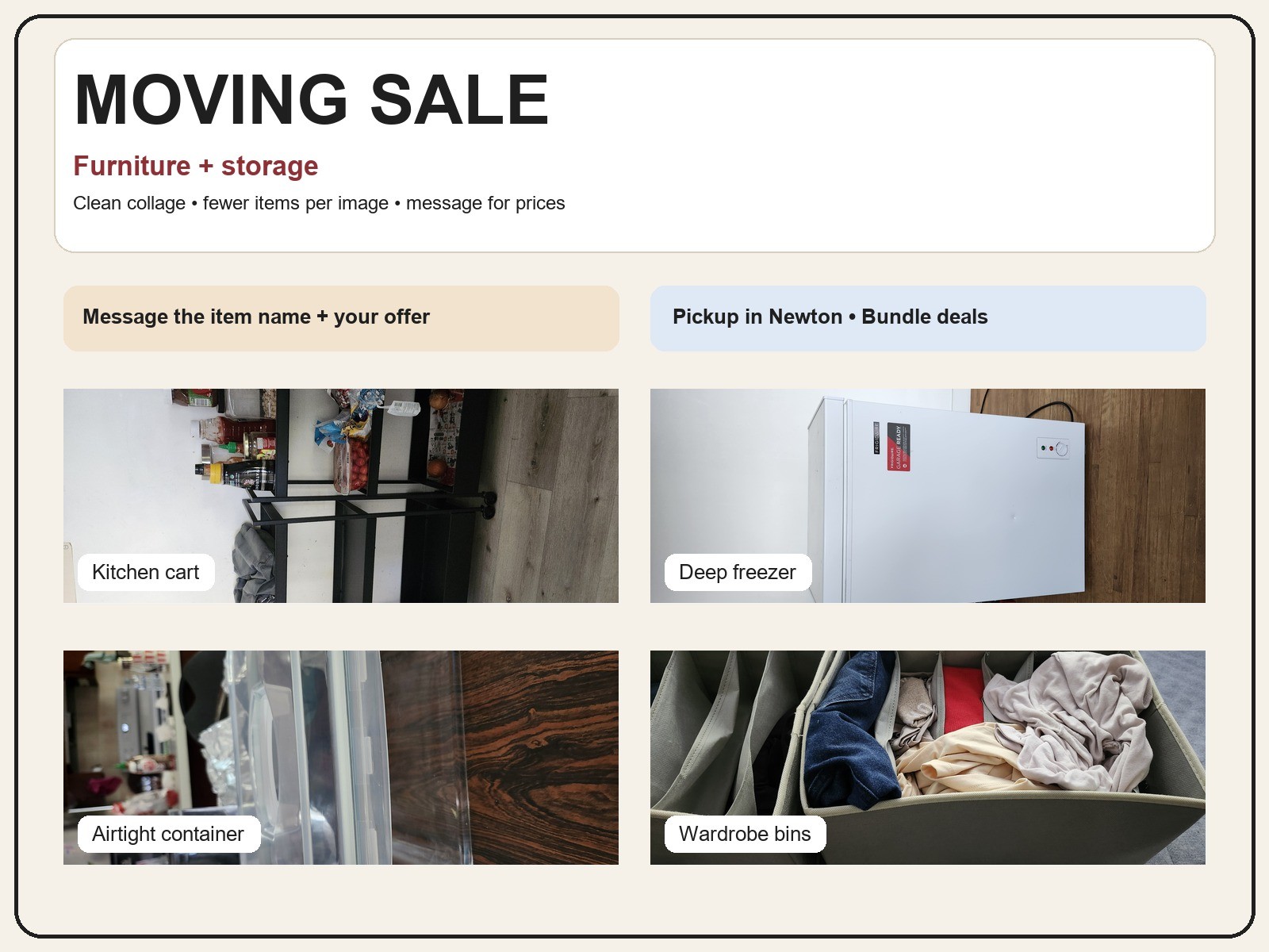 Moving Out Sale - Furniture & Home Items - Message for Prices - photo 3