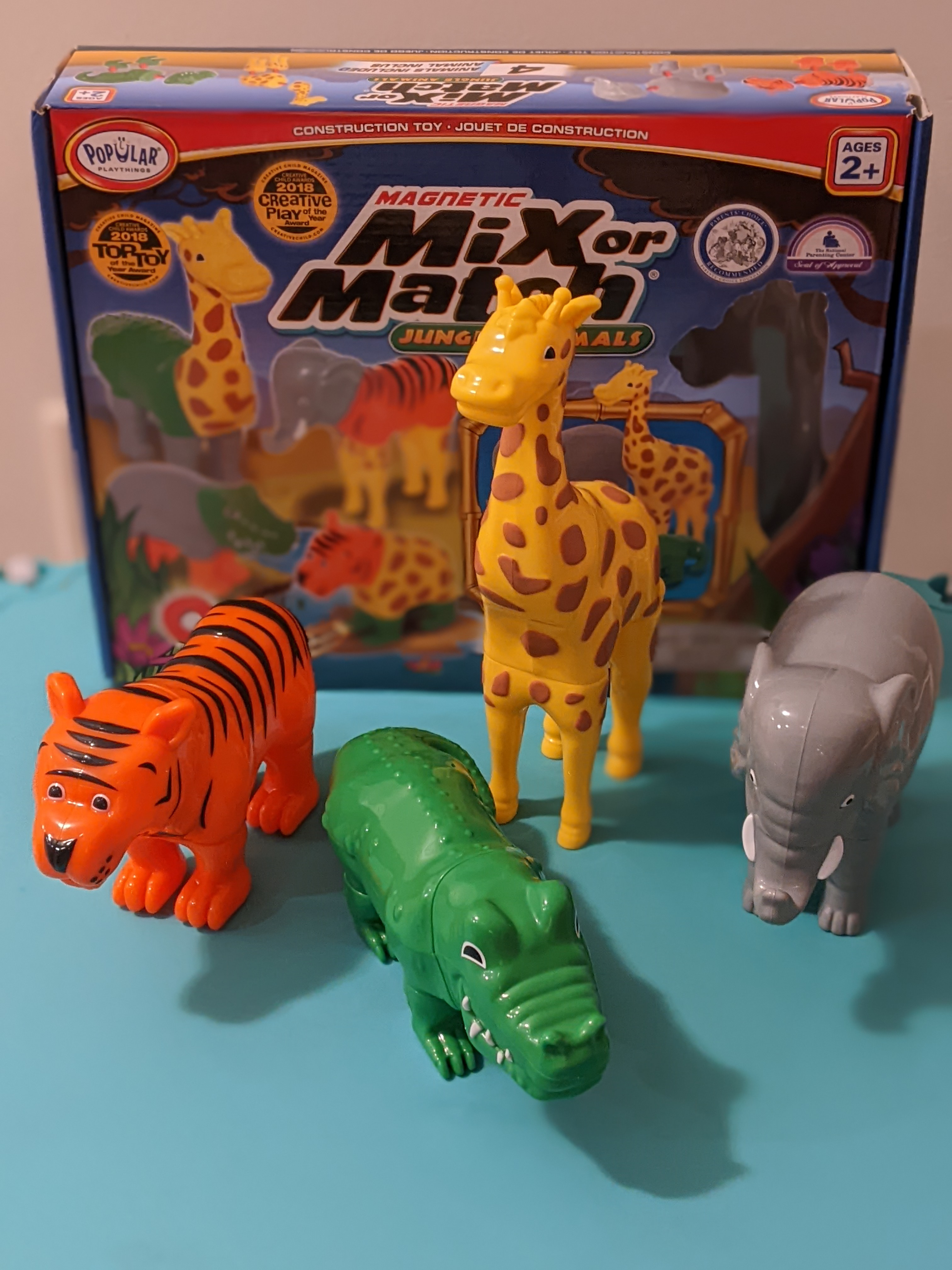 Popular Playthings Magnetic Mix or Match Jungle Animals