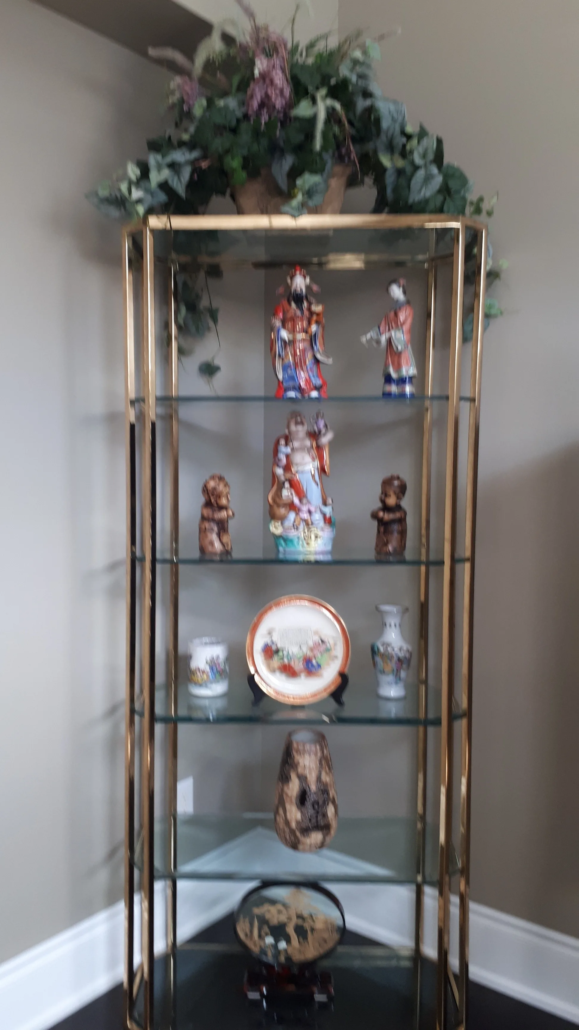 Brass &  Glass Etegere - photo 4