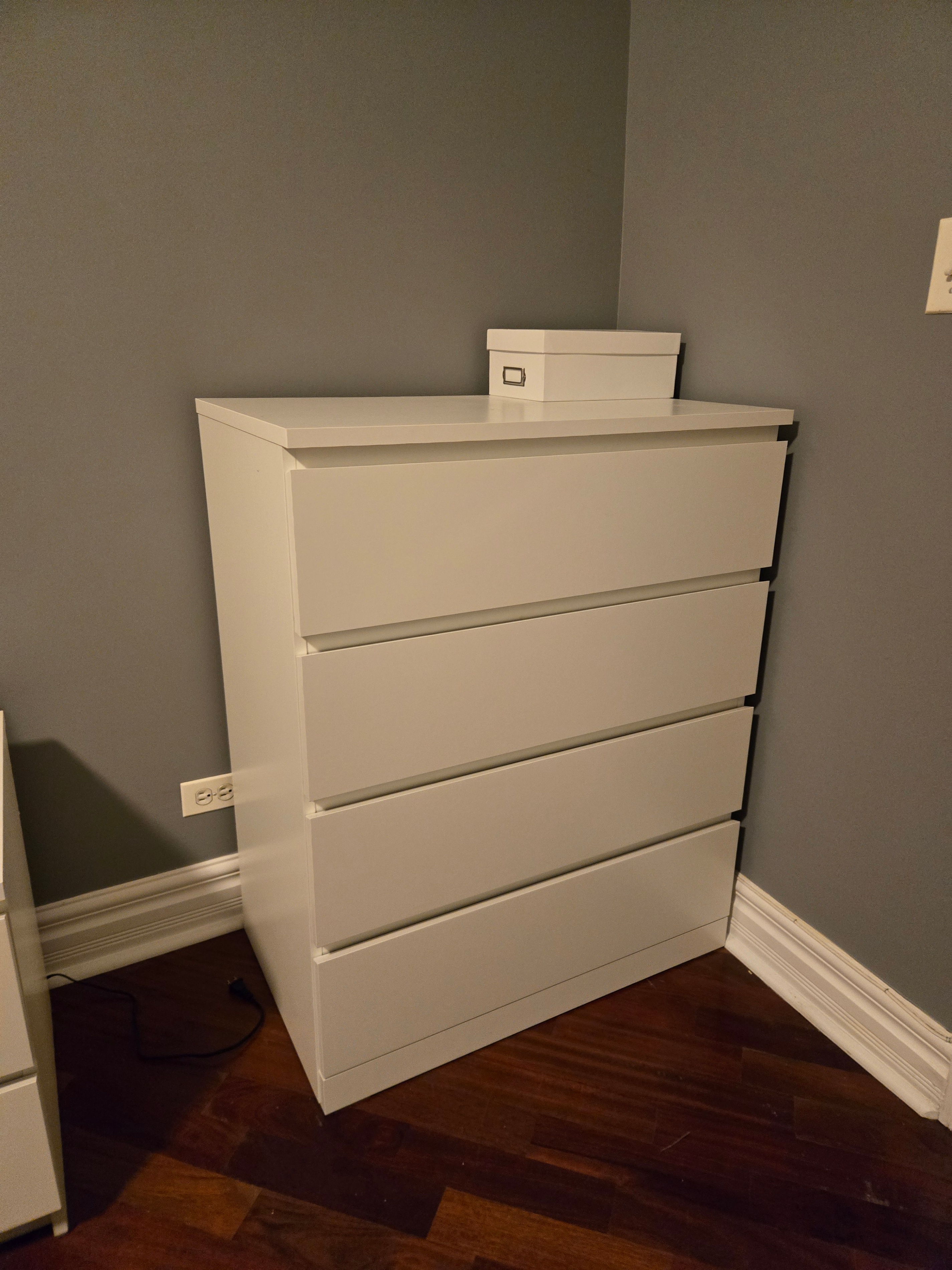 IKEA MALM 4-Drawer Chest, White