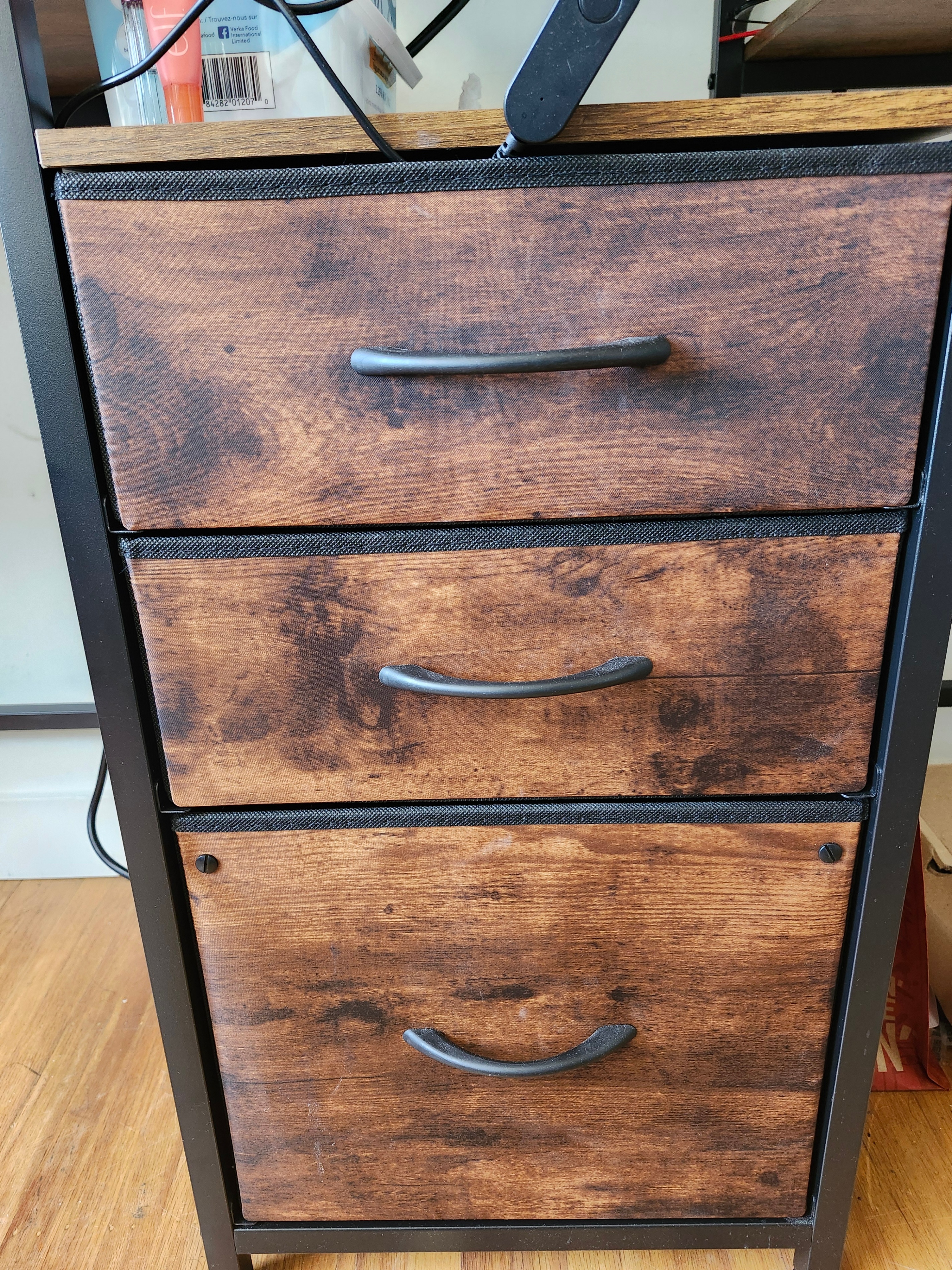 Moving Sale - Two Person Desk with Charging Station and Drawers - photo 2