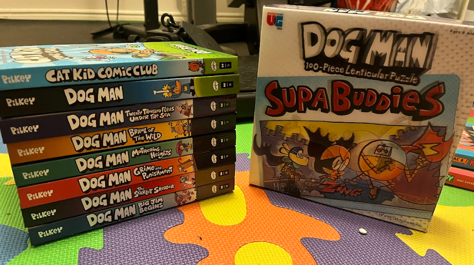 Dog Man Hardcover Book Bundle (8 Books) + Supa Buddies 3D Puzzle