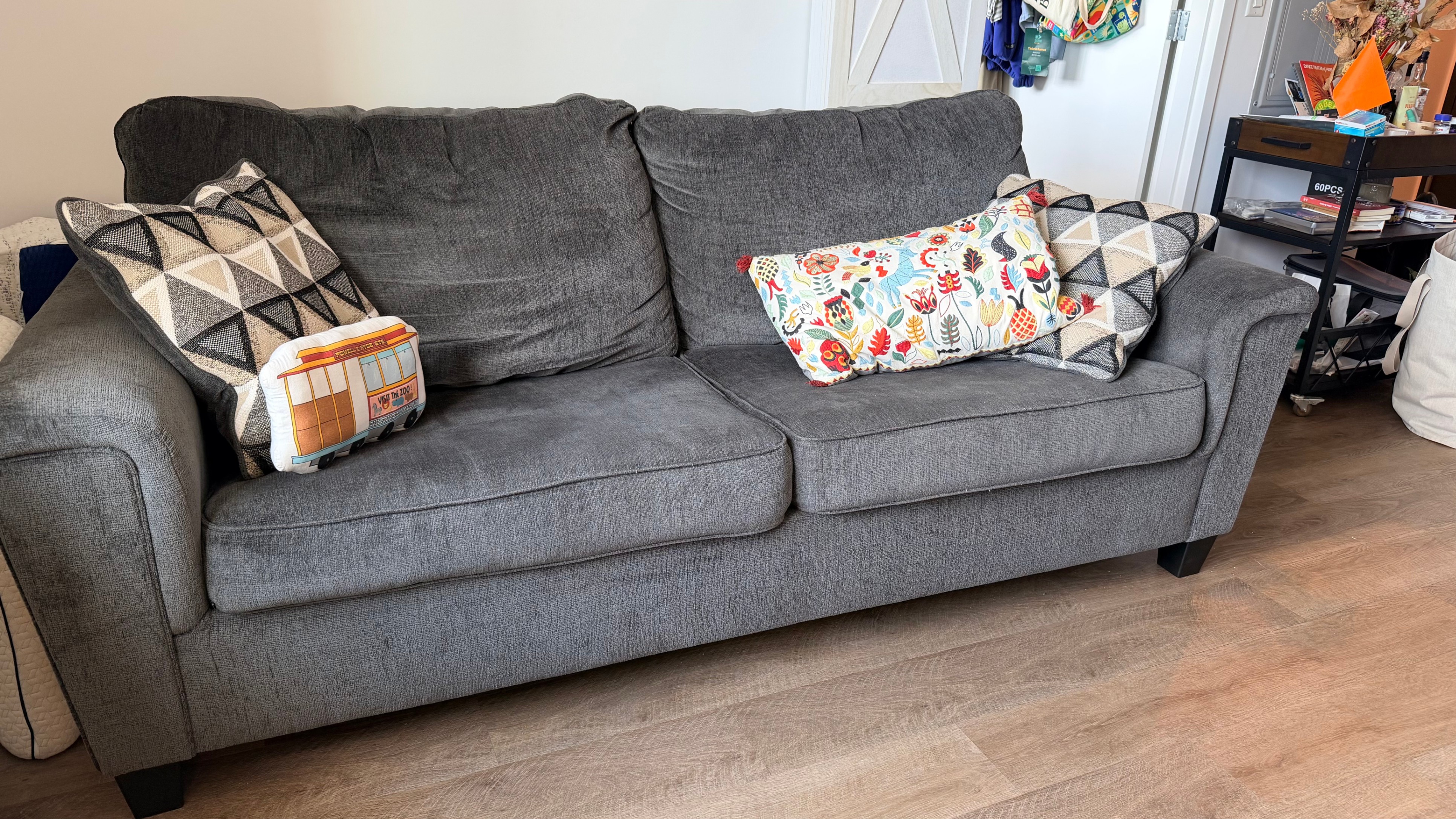Queen Sofa Sleeper - Smoke Gray - photo 2