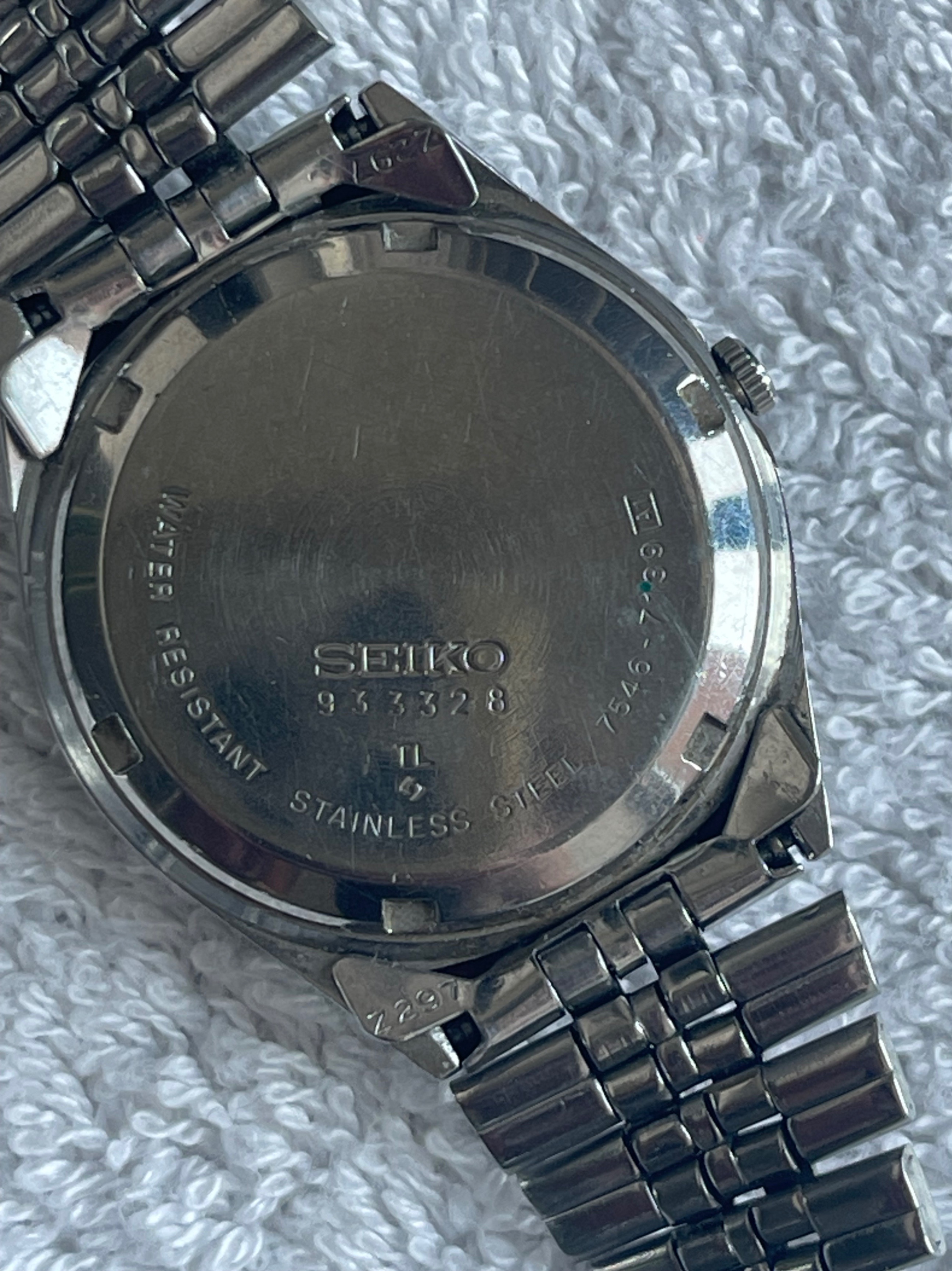 Vintage 1979 Seiko SQ Quartz Watch 7546-7139 For Repair - photo 3