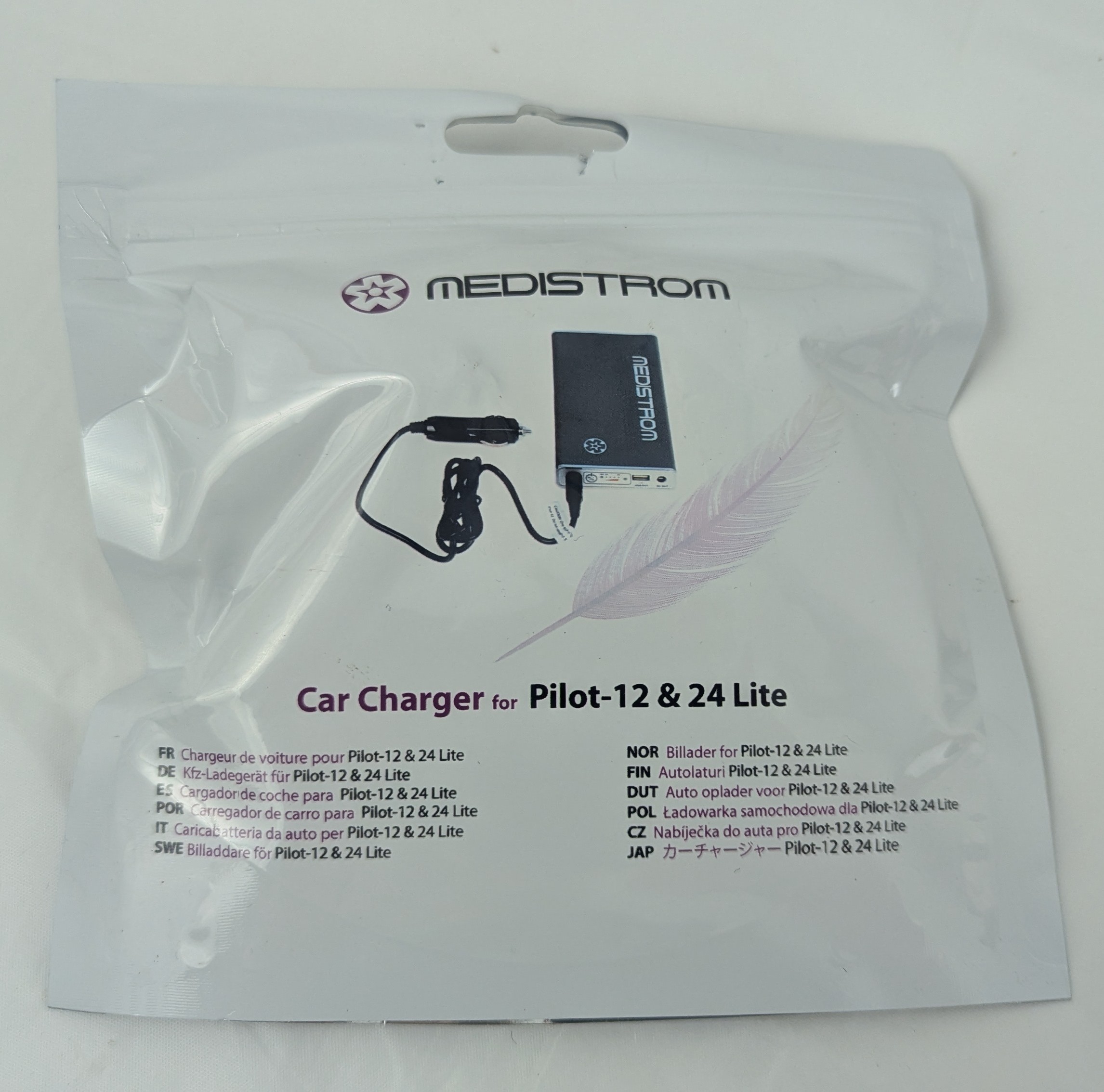 Car Charger for Medistrom Pilot LITE Portable Battery