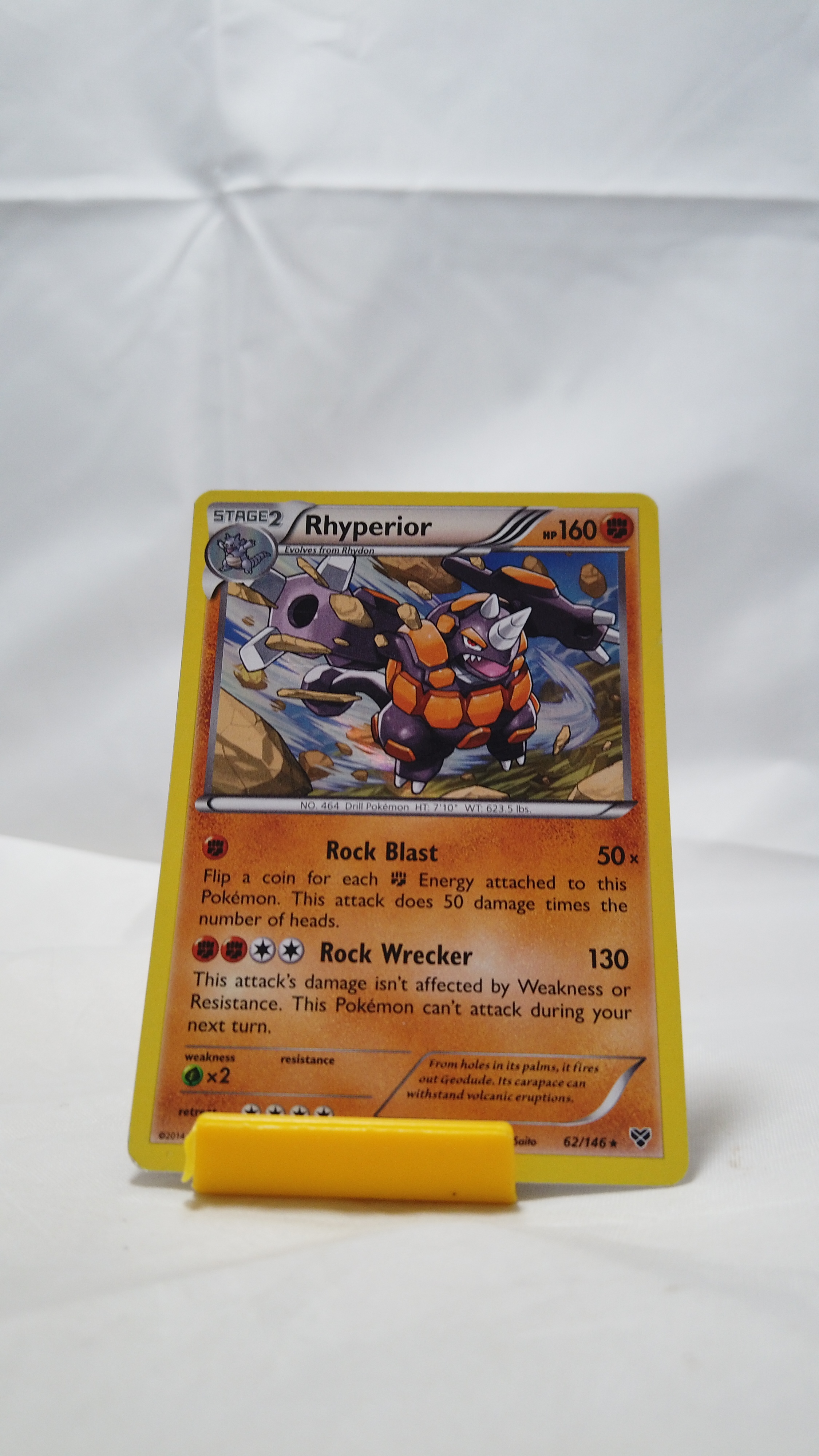 Pokemon Rhyperior 062/146 XY Holo Rare Played