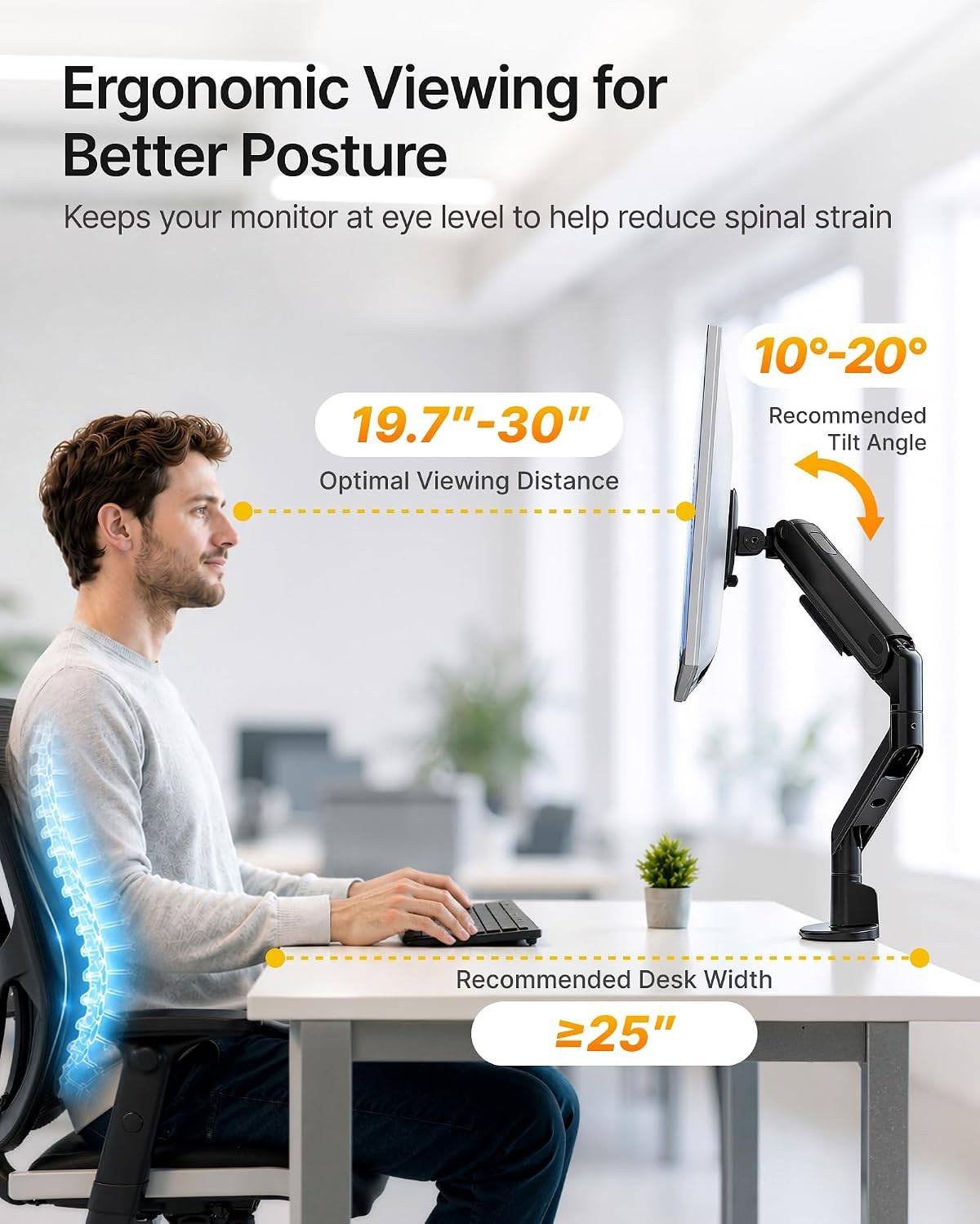 Single Monitor Arm, Heavy-Duty - photo 4