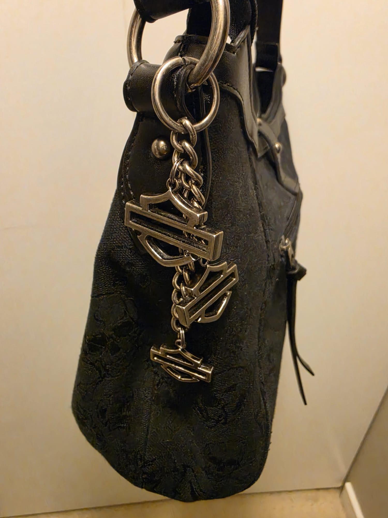 Vintage Harley Davidson Women's Skull Purse/Shoulder Bag - photo 5