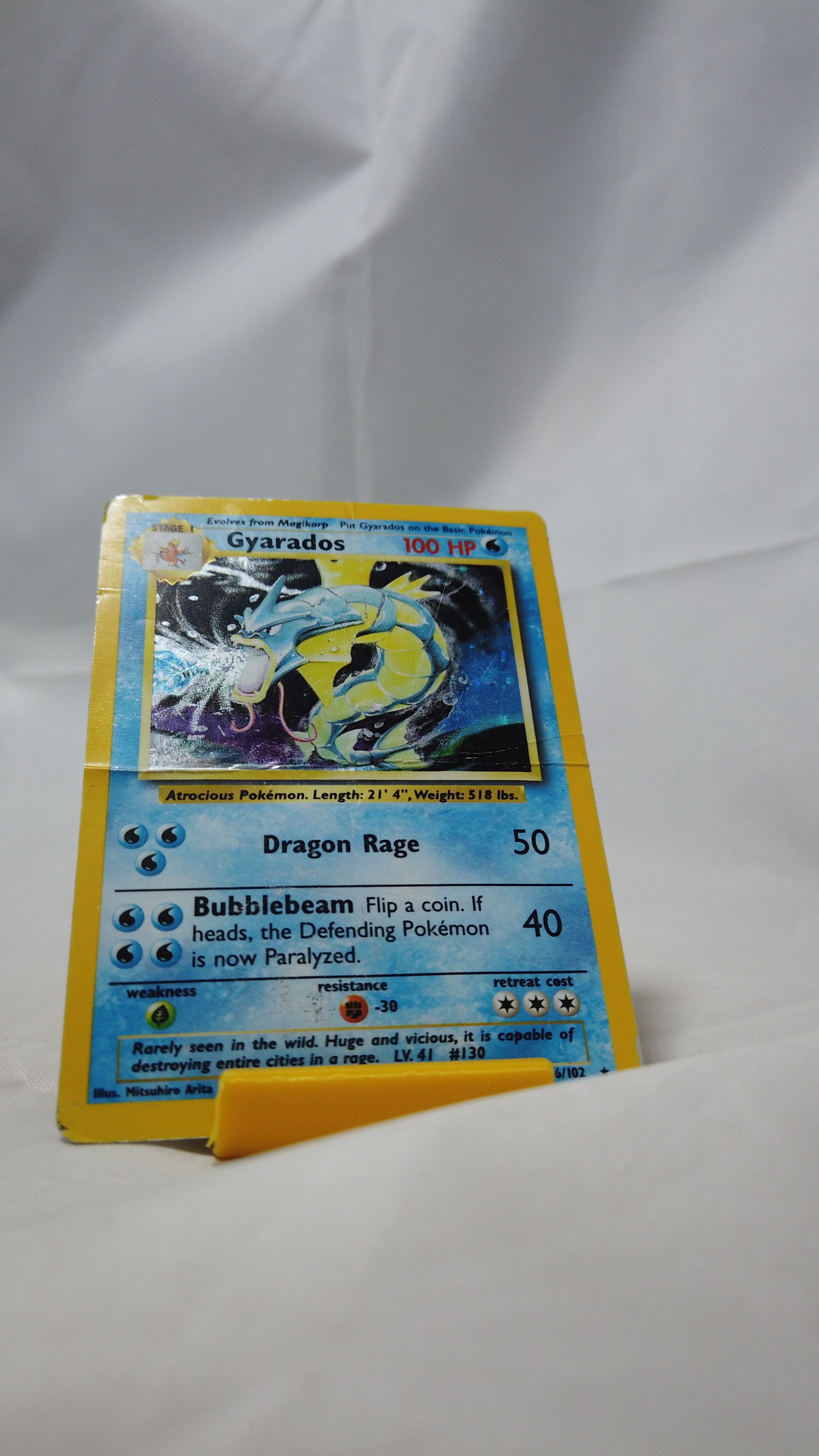 Pokemon Gyarados 6/102 Base Card Holo Rare DMG