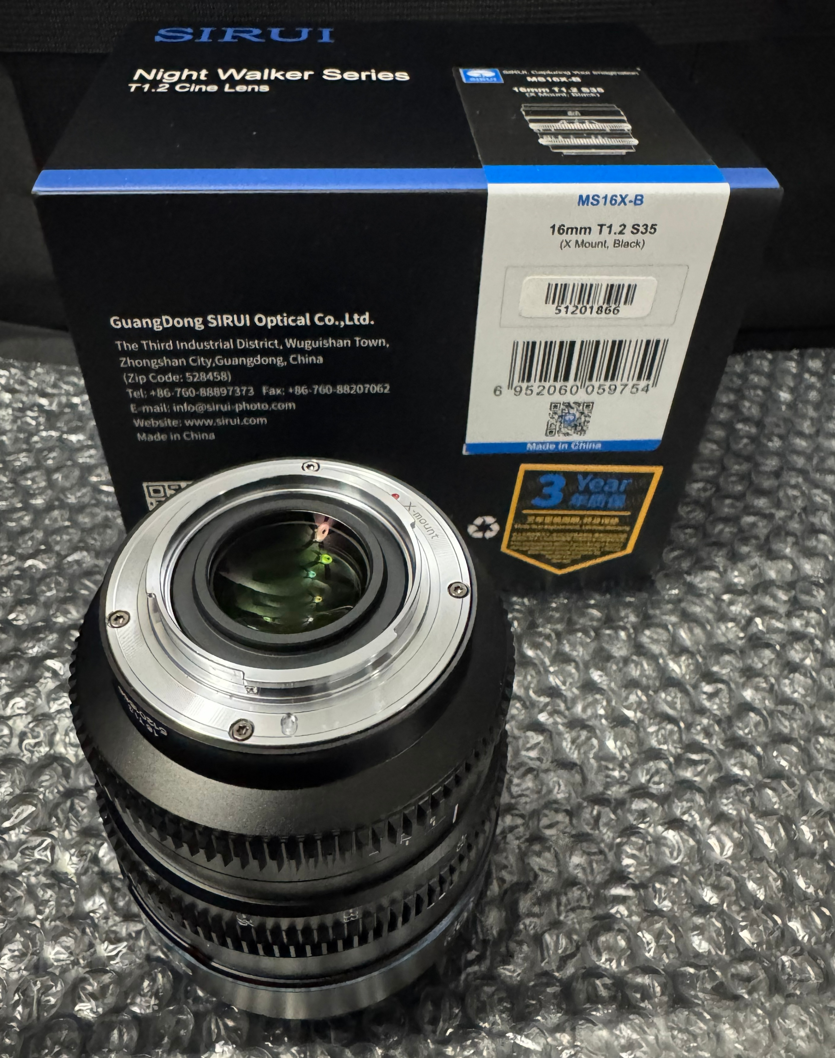 BNIB SIRUI 16mm T1.2 Nightwalker Cine Lens with 3 yrs. warranty - photo 5