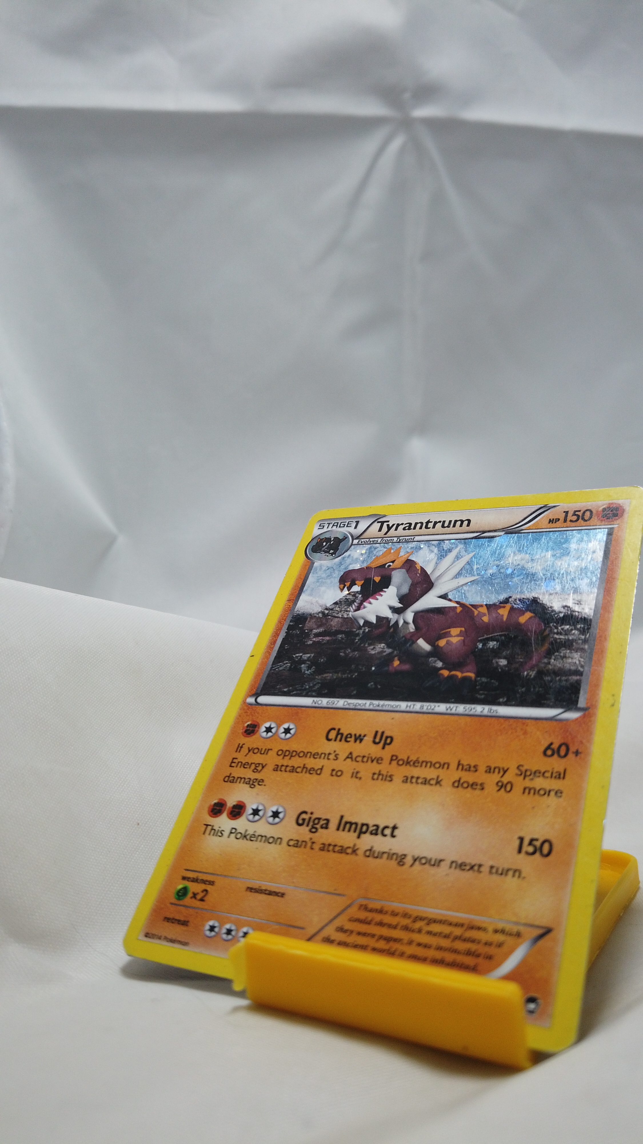Pokemon Tyrantrum 62/111 Furious Fists Holo Rare HP - photo 3