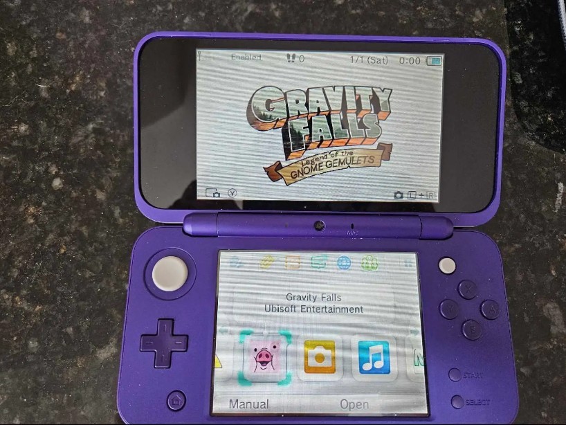 Nintendo 2DS XL (Purple & White – Includes Gravity Falls Game - photo 2