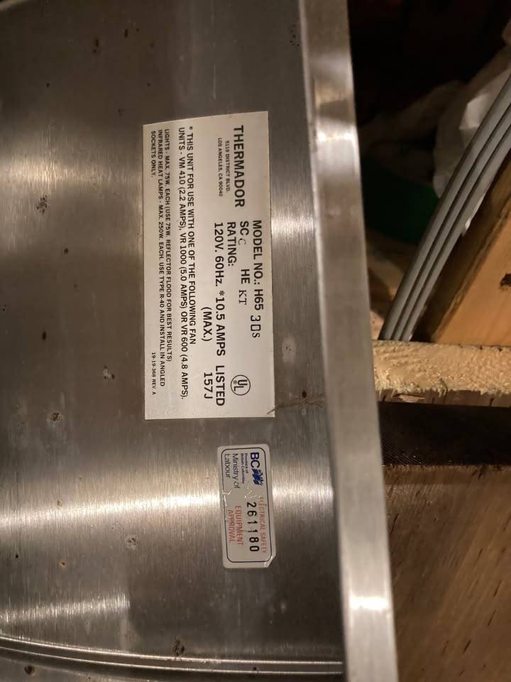 Unique stove hood. Brand is Thermadore.