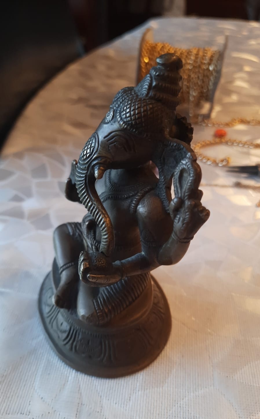 Antique Bronze Ganesha Statue - photo 3