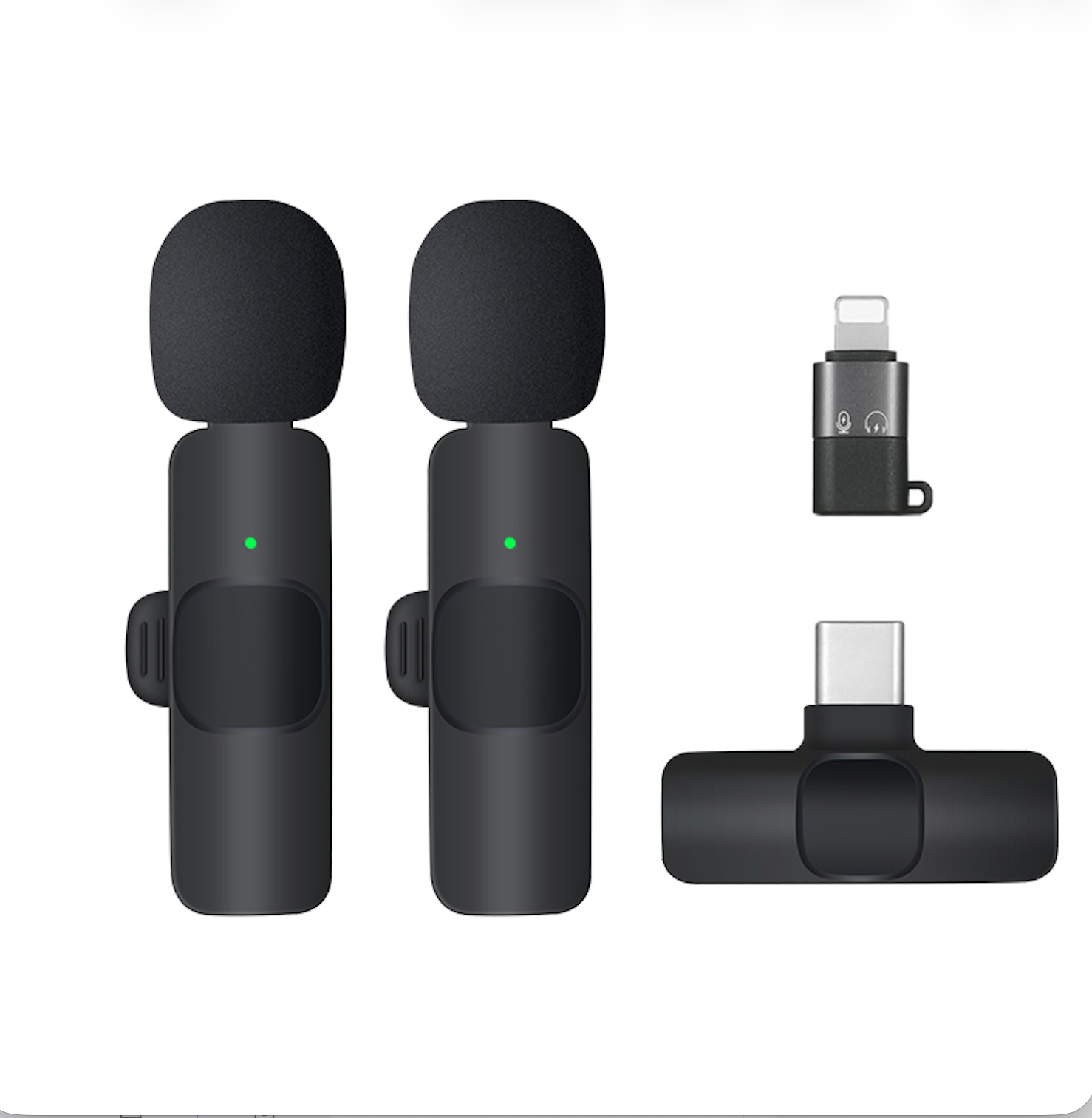 Microphone cravate 2 en 1 type C + adaptateur k9
