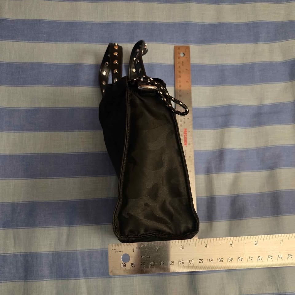 FRENCH CONNECTION Black Nylon Camo Print Bag - photo 2