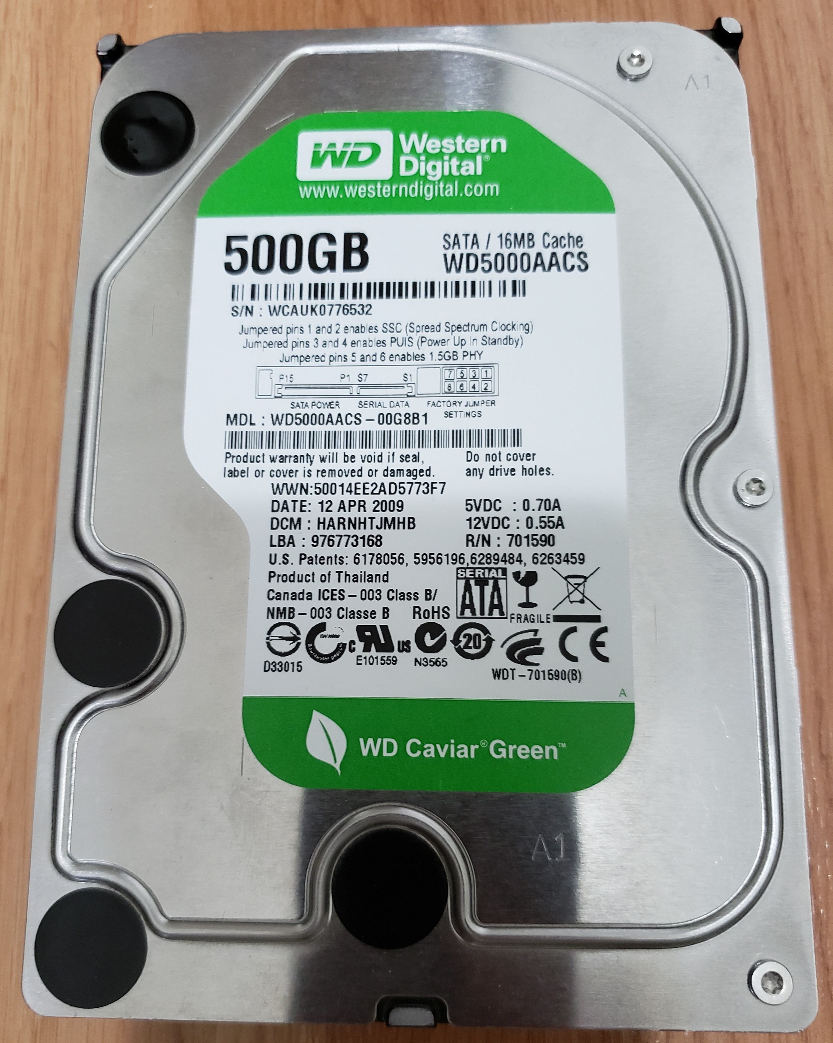 Western Digital 500 GB Computer Hard Drive $20 - photo 3