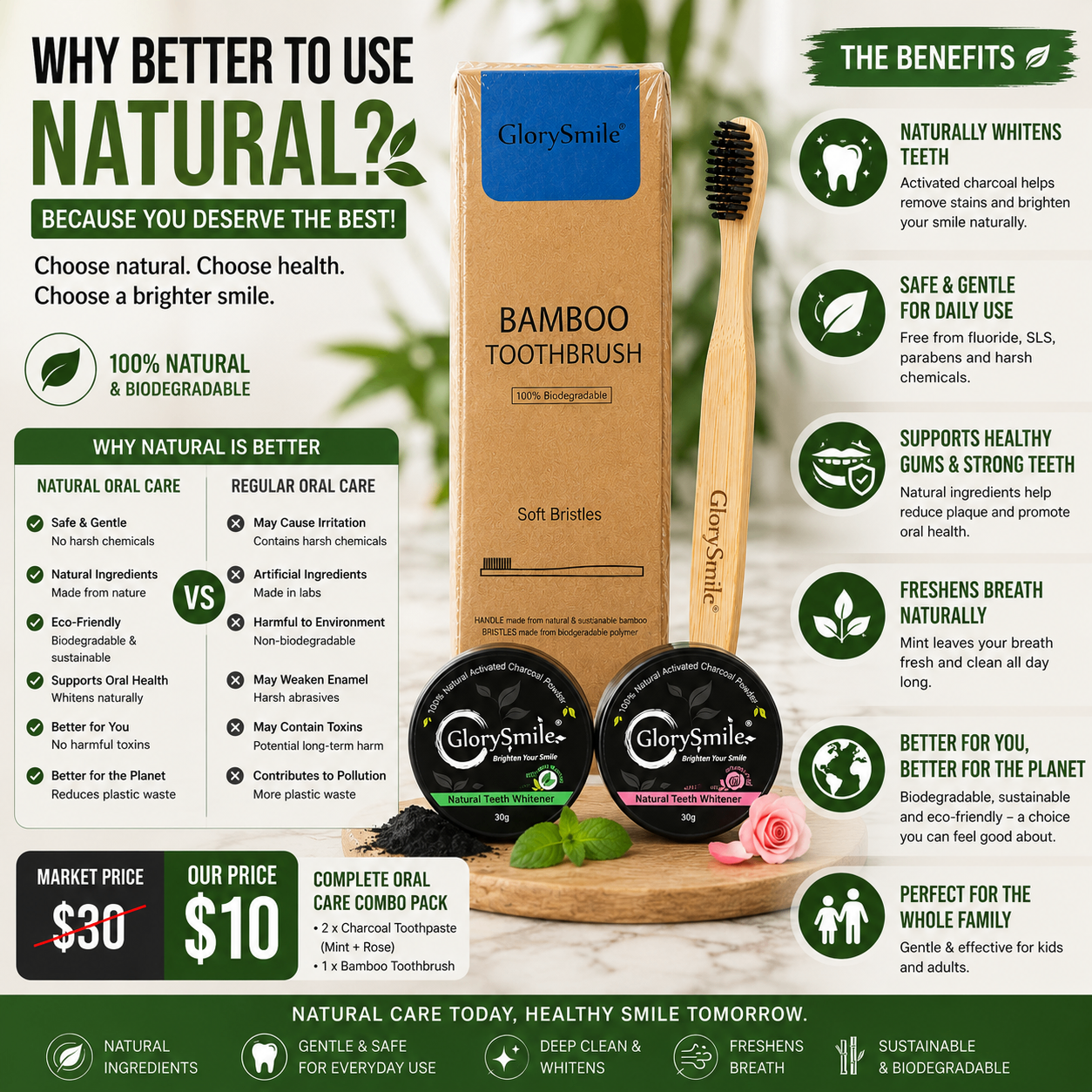 GlorySmile Natural Oral Care Combo Pack - photo 4
