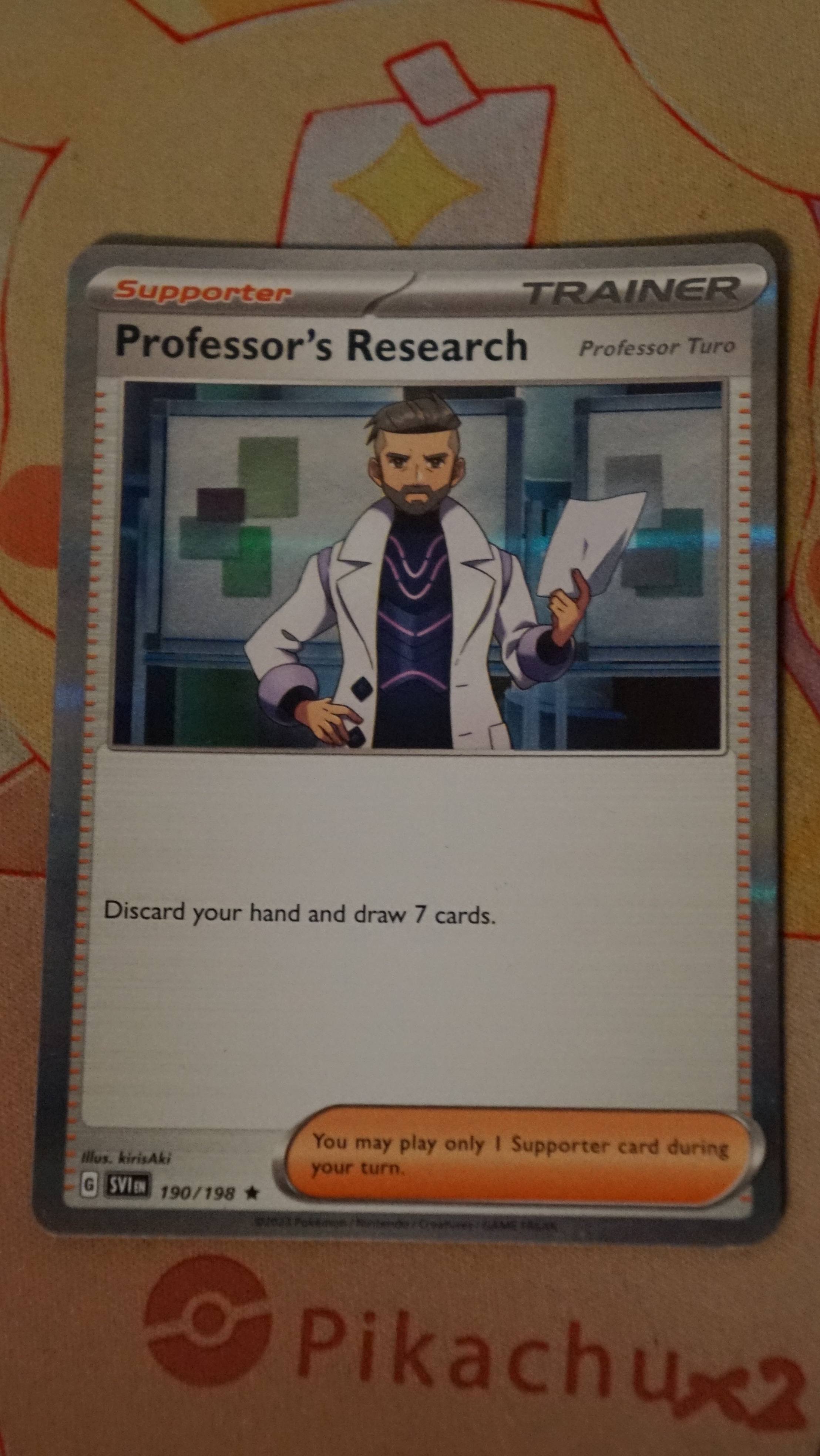Pokemon Professor's Research 190/198 Scarlet & Violet Base Holo - photo 3