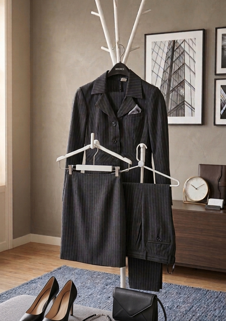 Pinstripe Suit Jacket