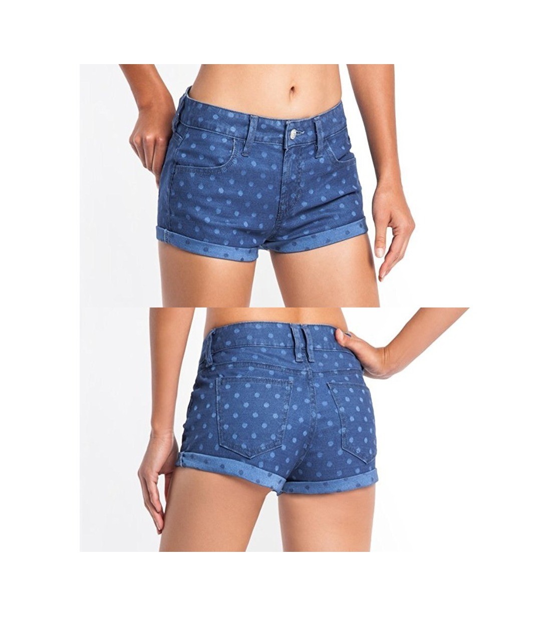 GUESS Cute Polka Dot Denim Jean Shorts