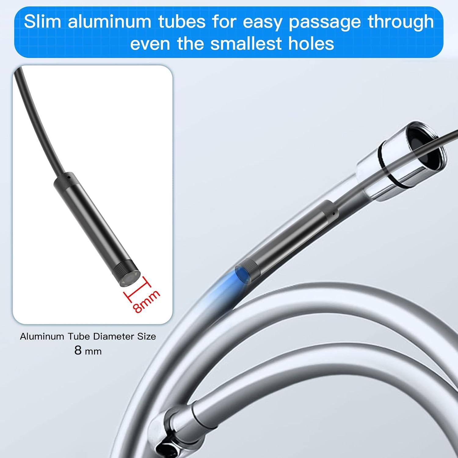 1920P HD Endoscope with 5.9ft Semi-Rigid, Endoscope Camera - photo 3