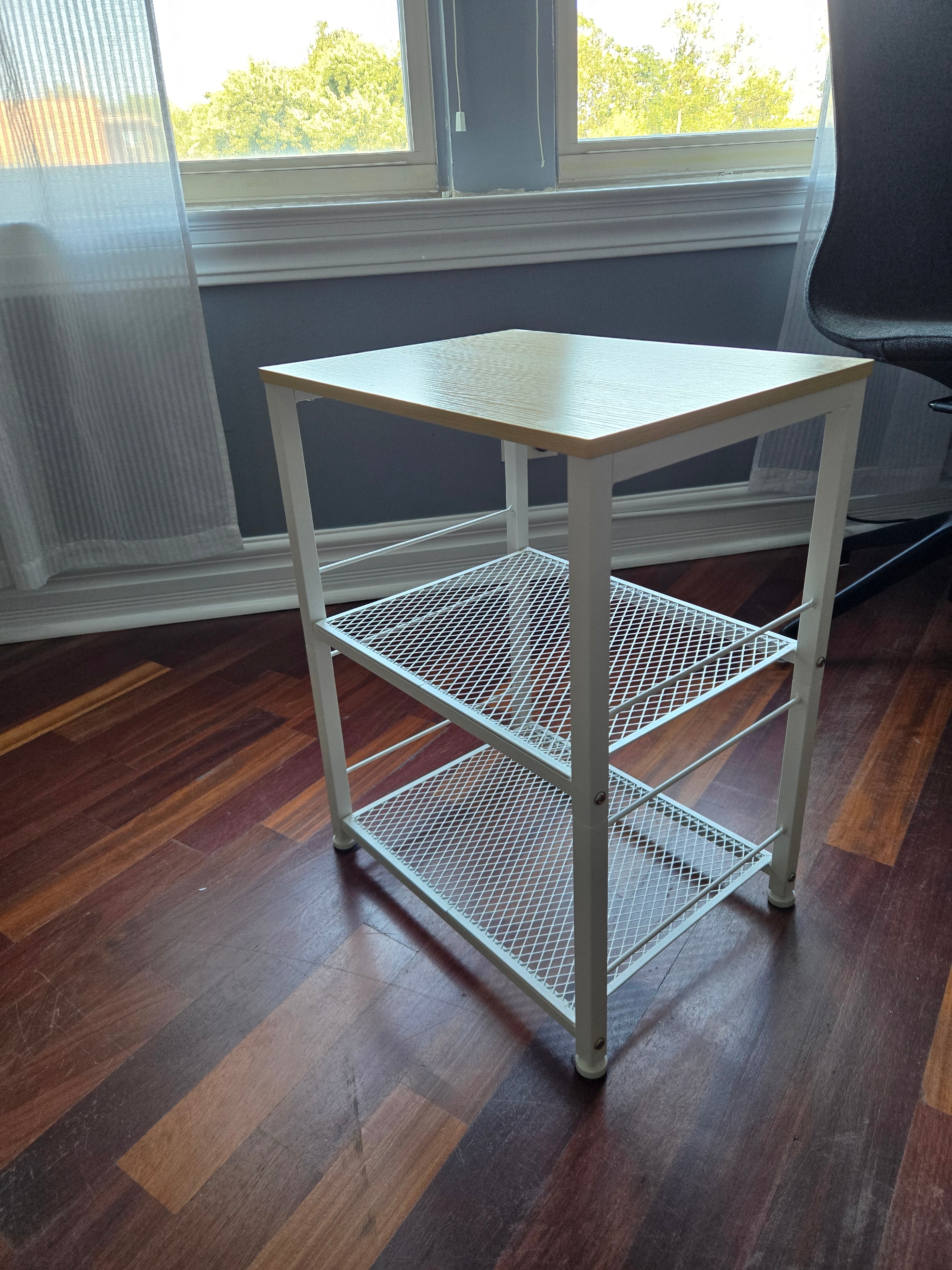 3-Tier Side Table, White