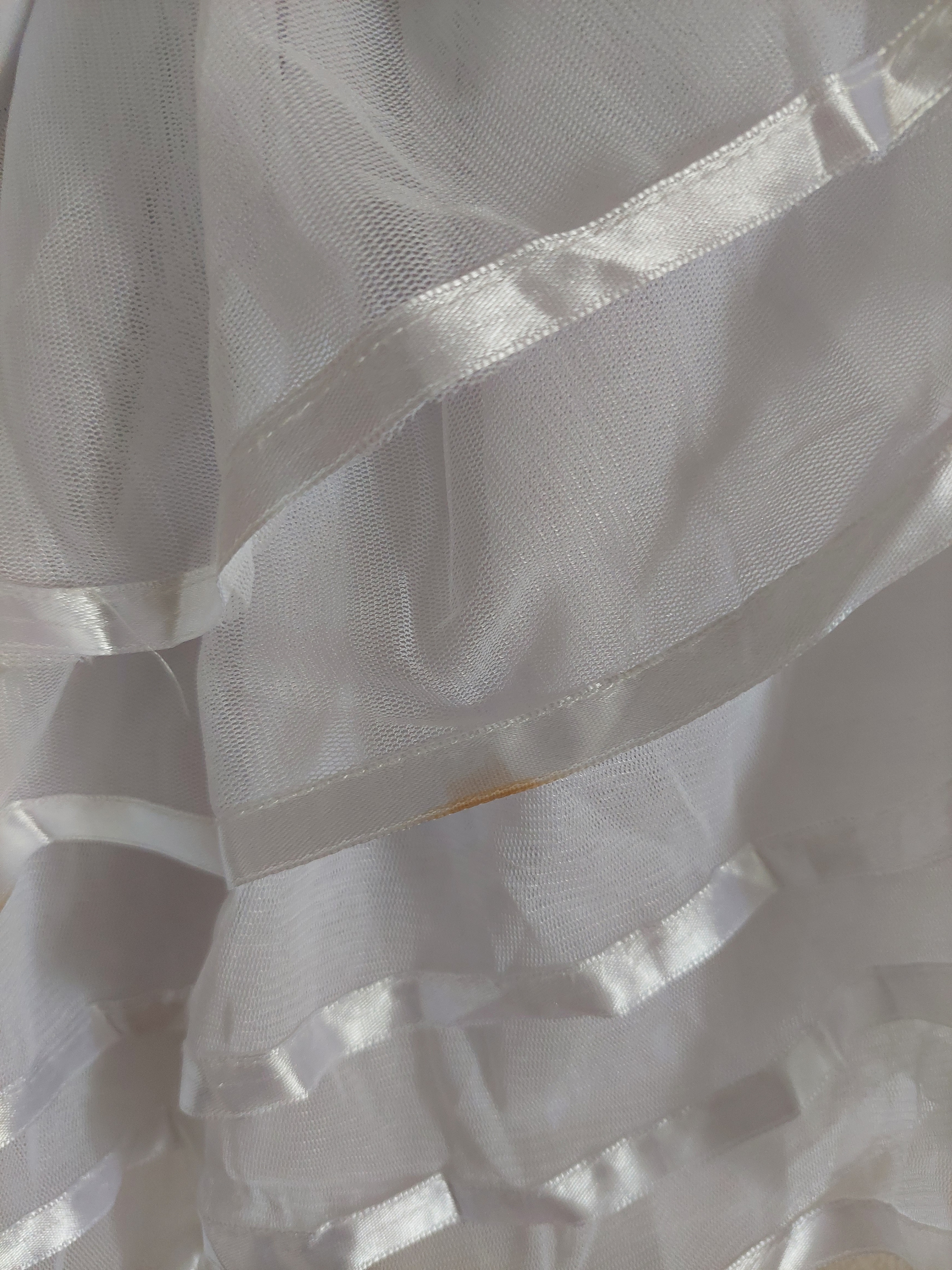 White Tutu Miniskirt Ballerina Princess Tulle Y2K - photo 4