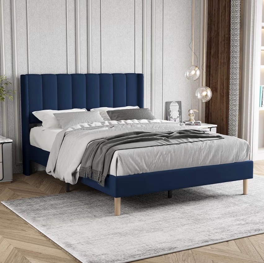 Full-size/Double size Upholstered Bed Frame - photo 4