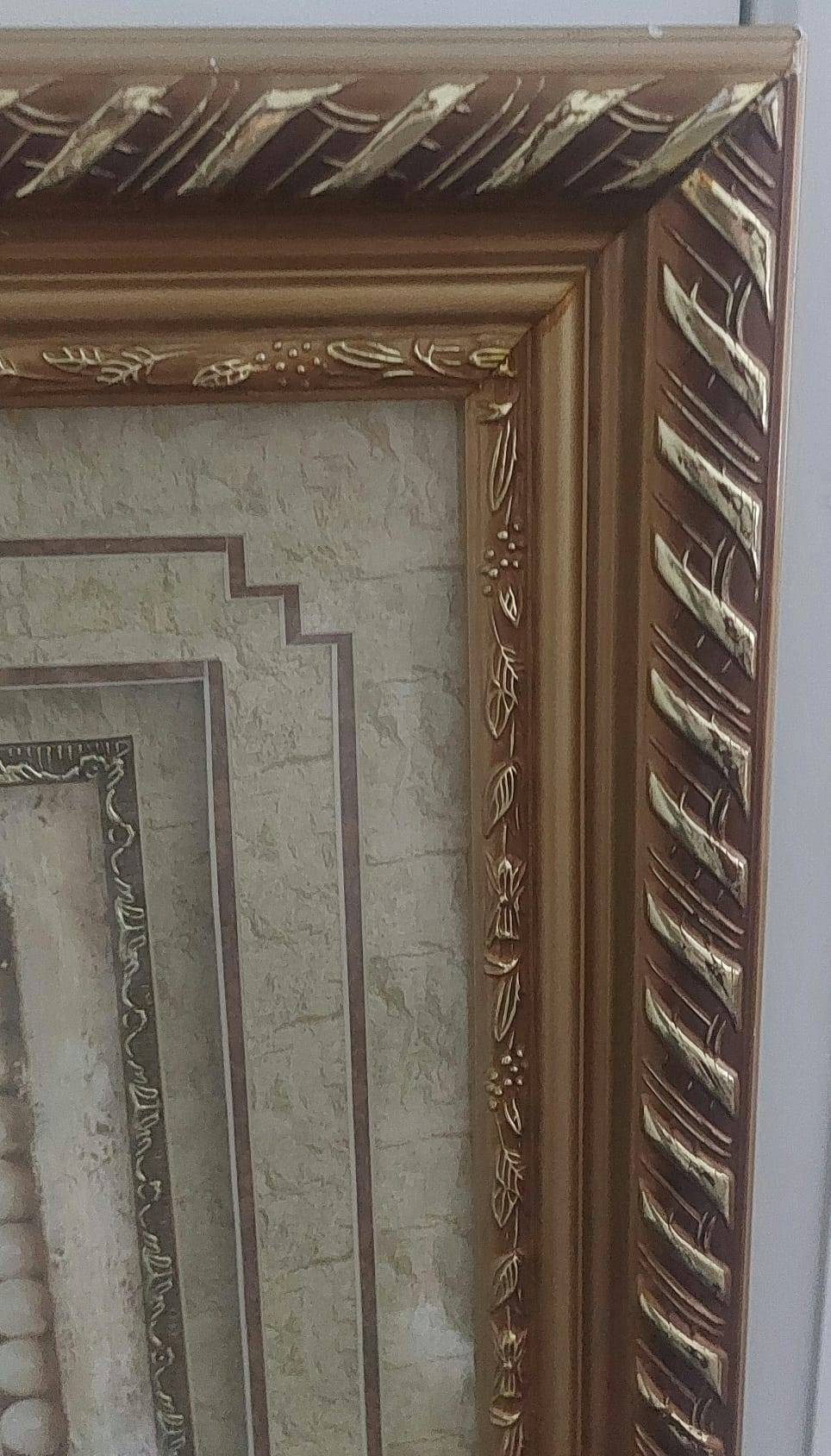 Large Ornate Gold Framed Floral Print (44" x 32") - photo 4
