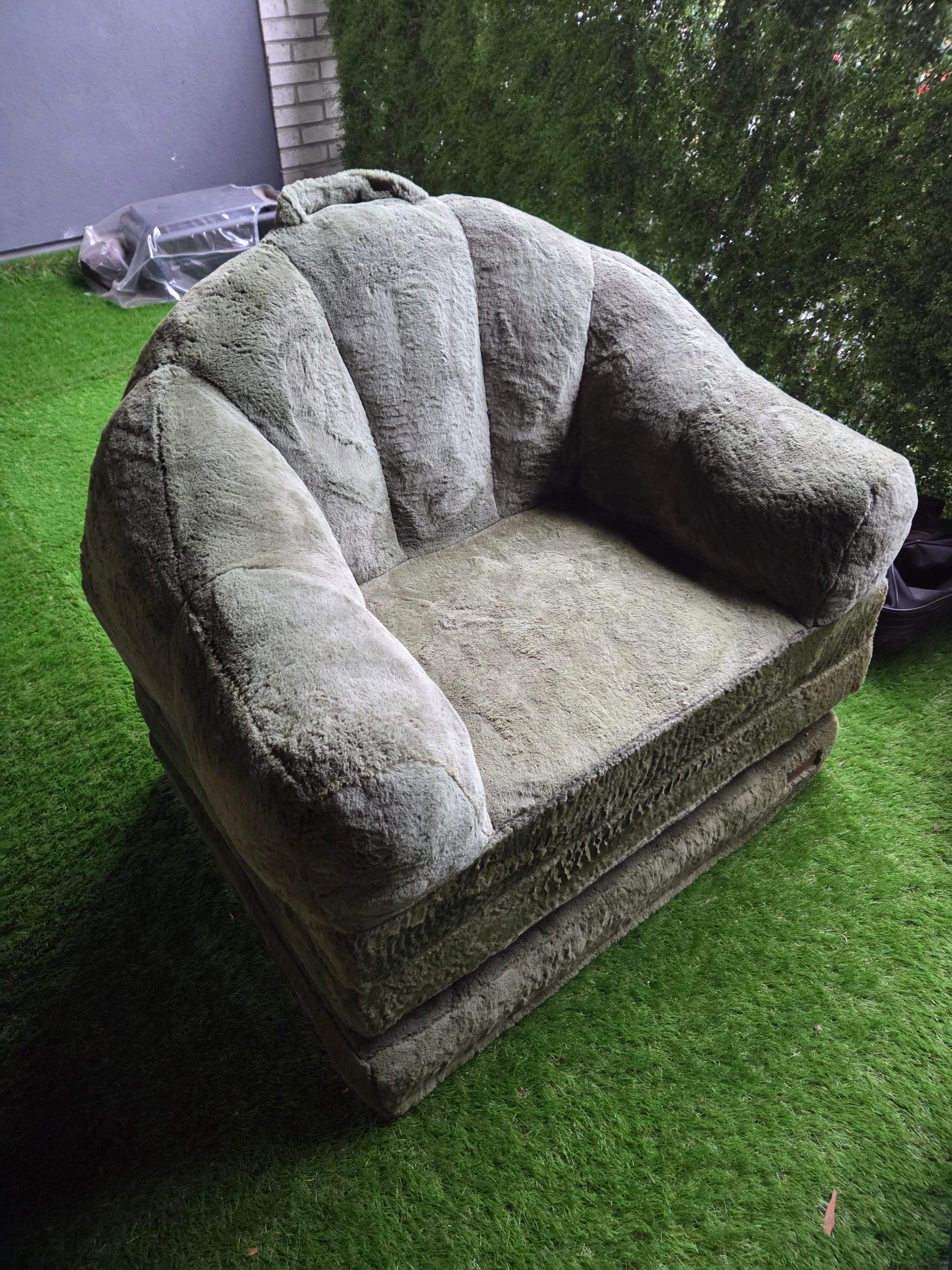 [Used] 2in 1 convertible Sofa Bed (Single size) (Green)