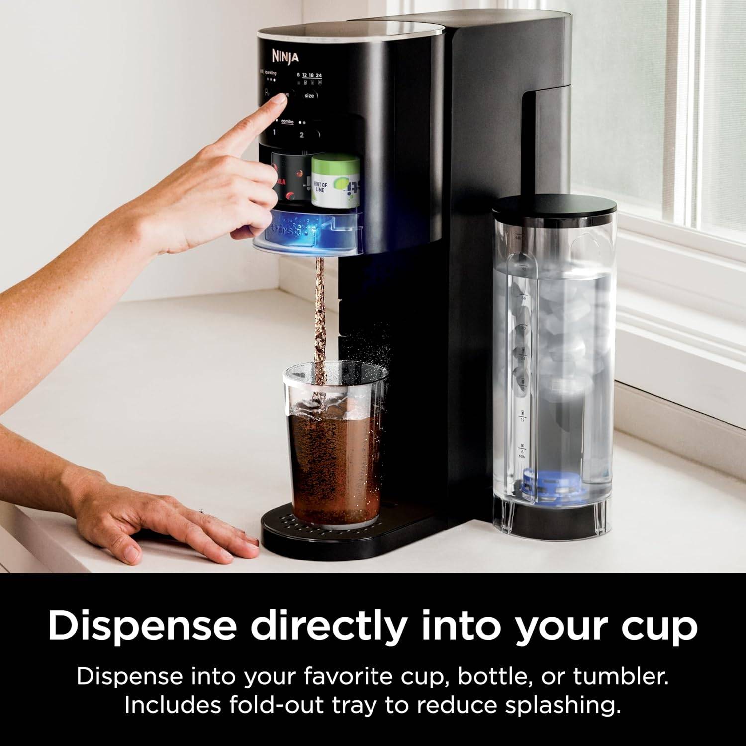 Ninja Thirsti Drink System, Soda Maker,Carbonated Water Machine, - photo 4