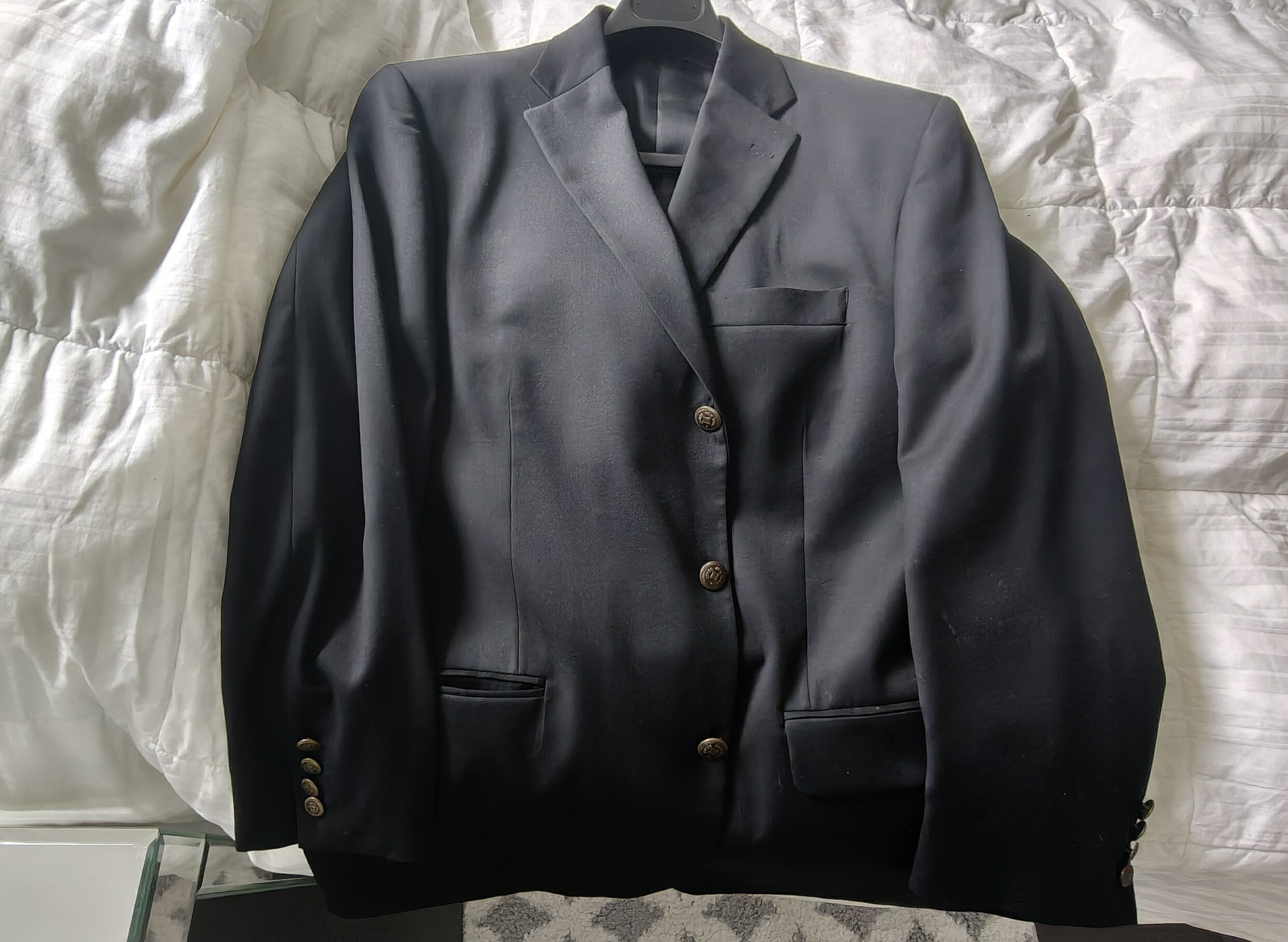 Black Jones New York lightweight wool sports jacket, Sz 42R  NEW