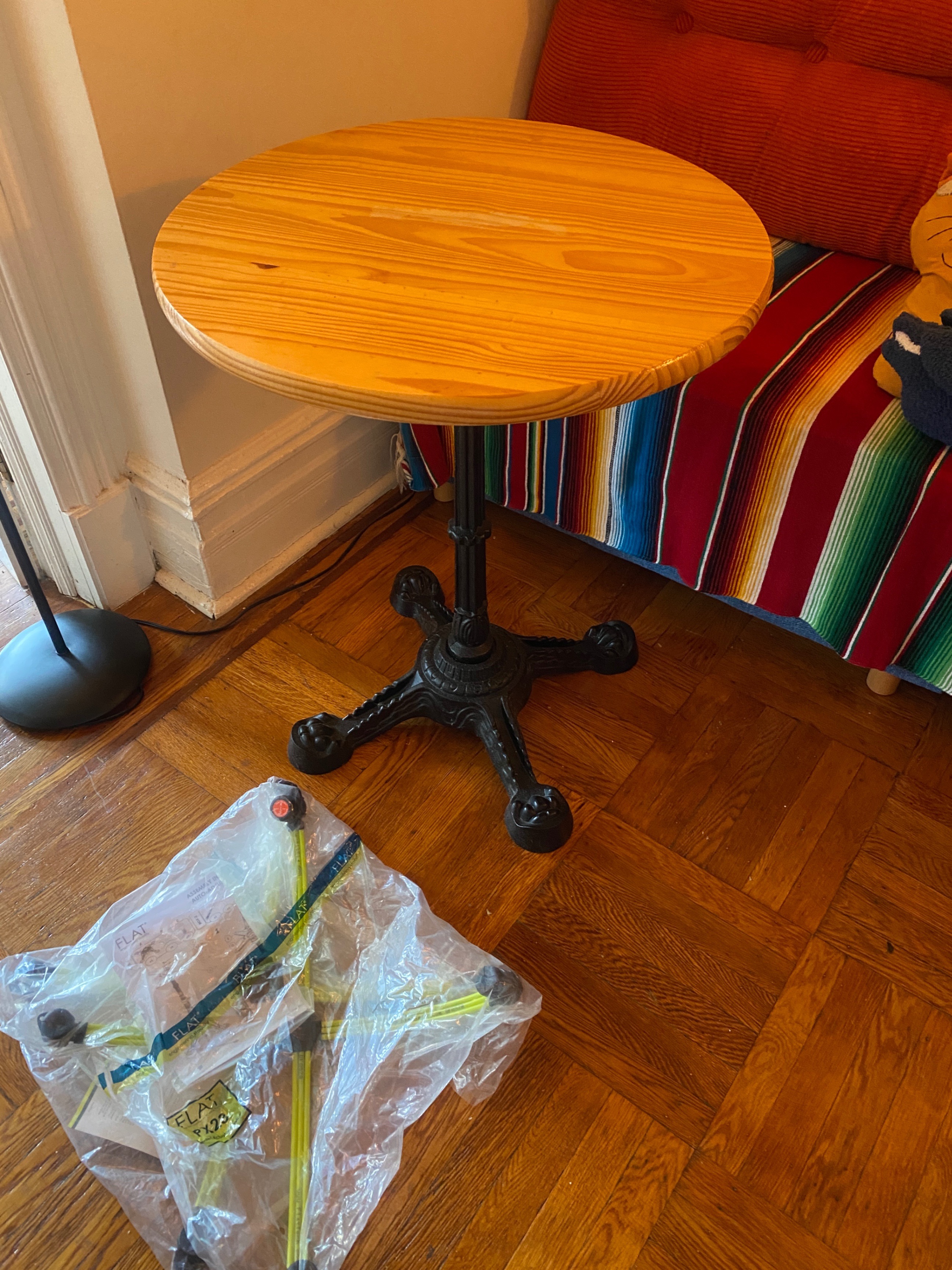 Cast Iron Table Base & Wood Top