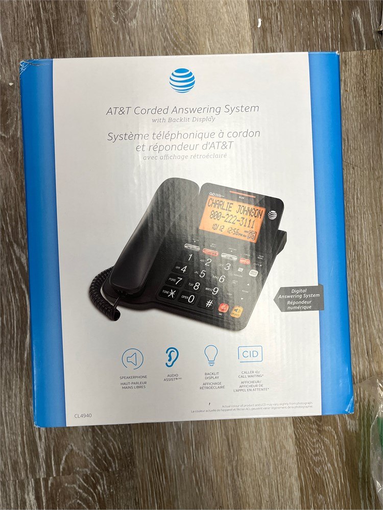 AT&T CL4940 Corded Phone with Digital Answering System - photo 2