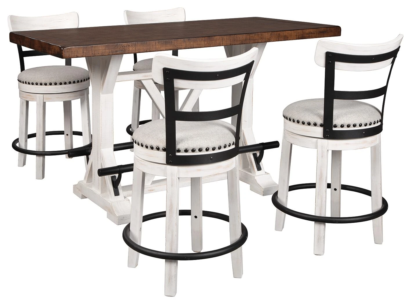 Counter Height Dining Table and 4 Barstools - photo 2