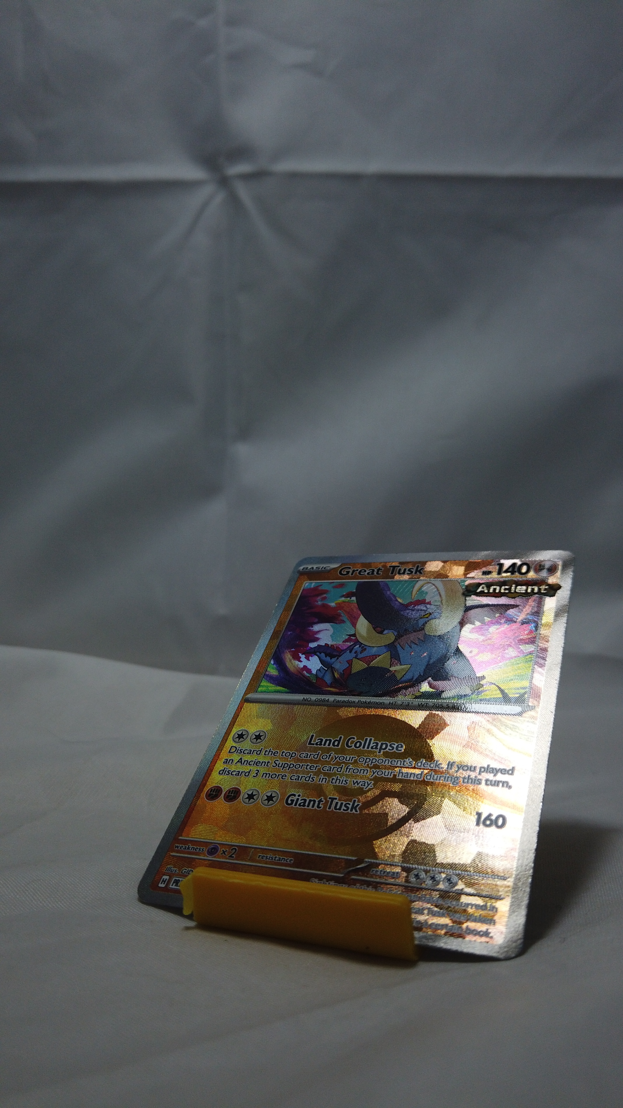 Pokemon Great Tusk 055/131 Prismatic Evolutions Poke Ball Holo N