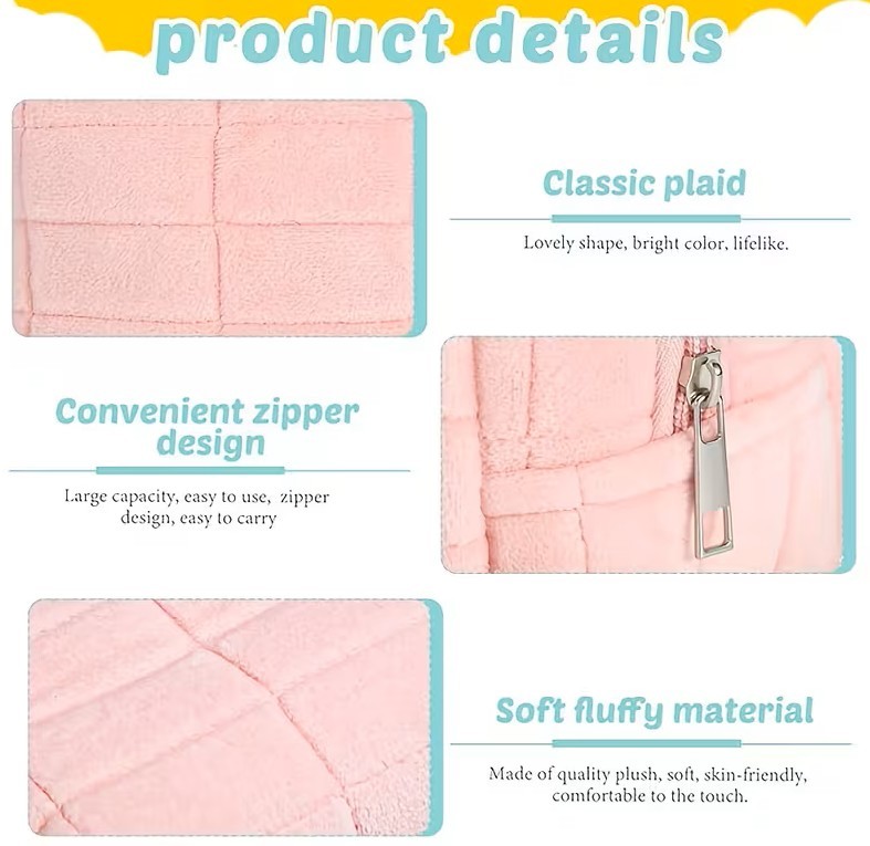 Pink "Hello Kitty" 2 Pack-Plush Makeup Bag/Toiletry-BRAND NEW! - photo 5