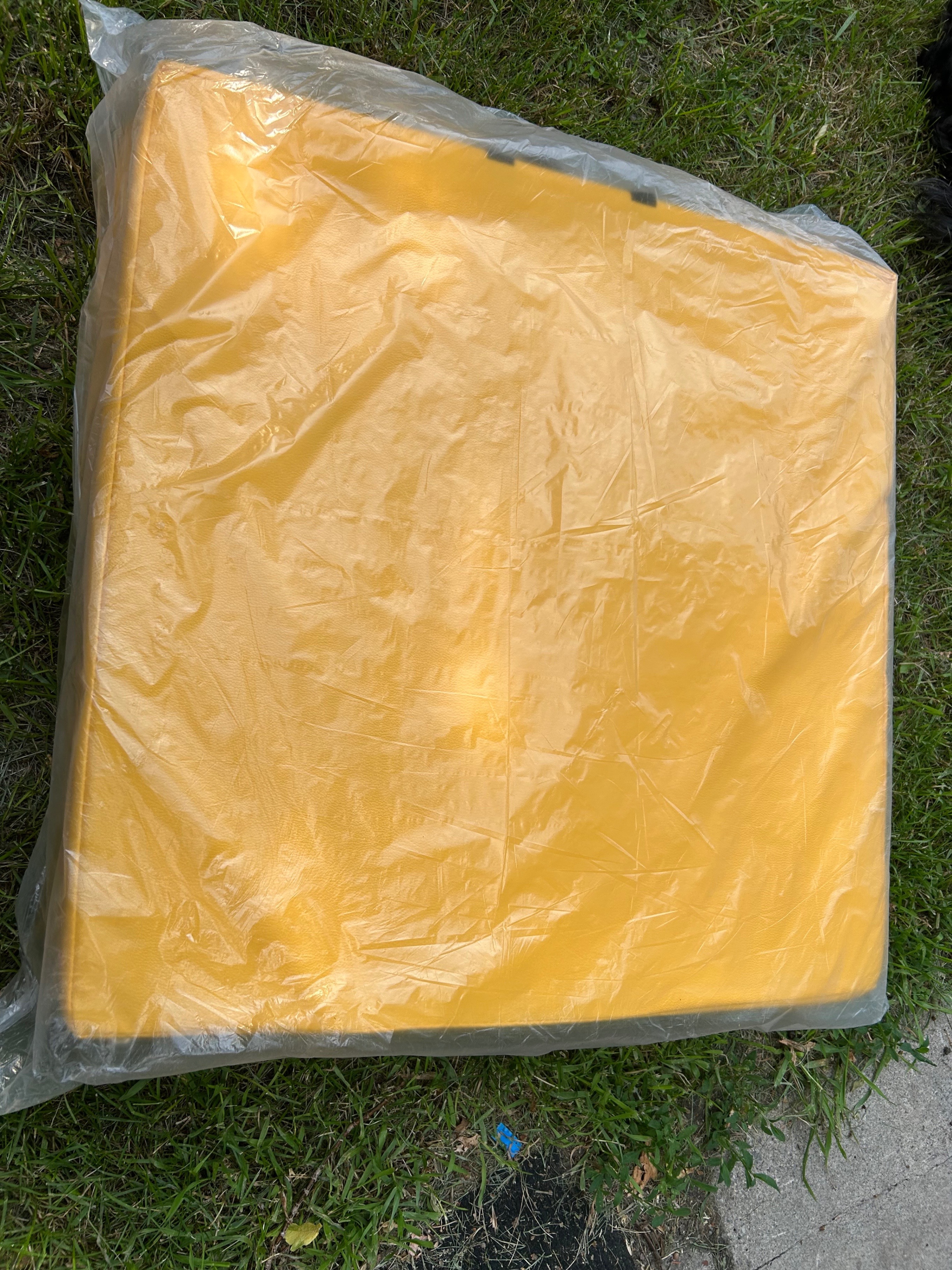 1.97in Thick Tri-Fold Yoga Mat - Yellow - photo 5