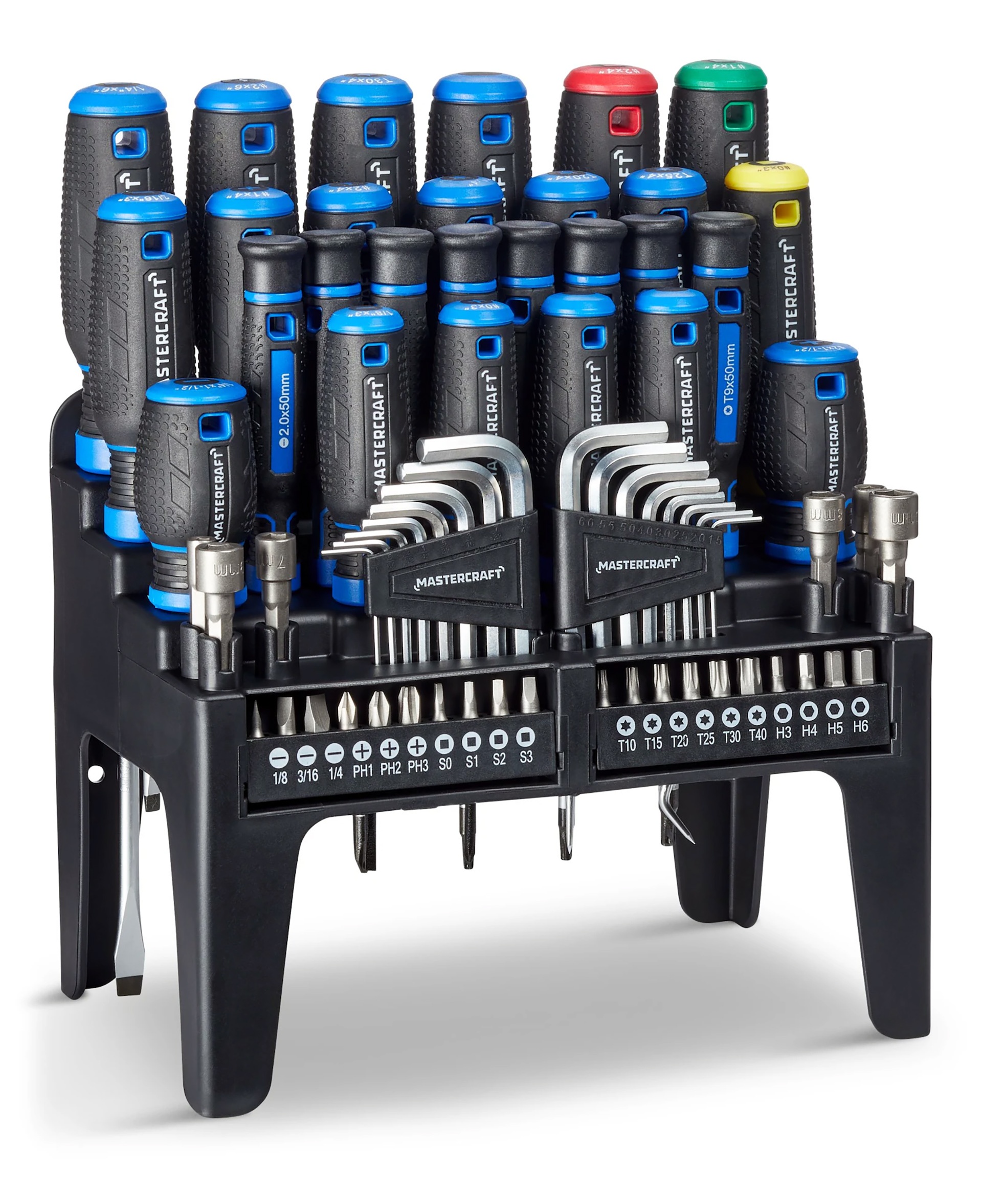 Mastercraft Screwdriver Set with Wall-Mountable Stand (69-pc) - photo 2