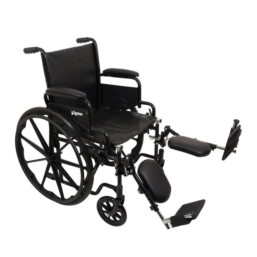 ❤️ WHEELCHAIR WITH ELEVATING LEGRESTS by PROBASICS K2 ❤️