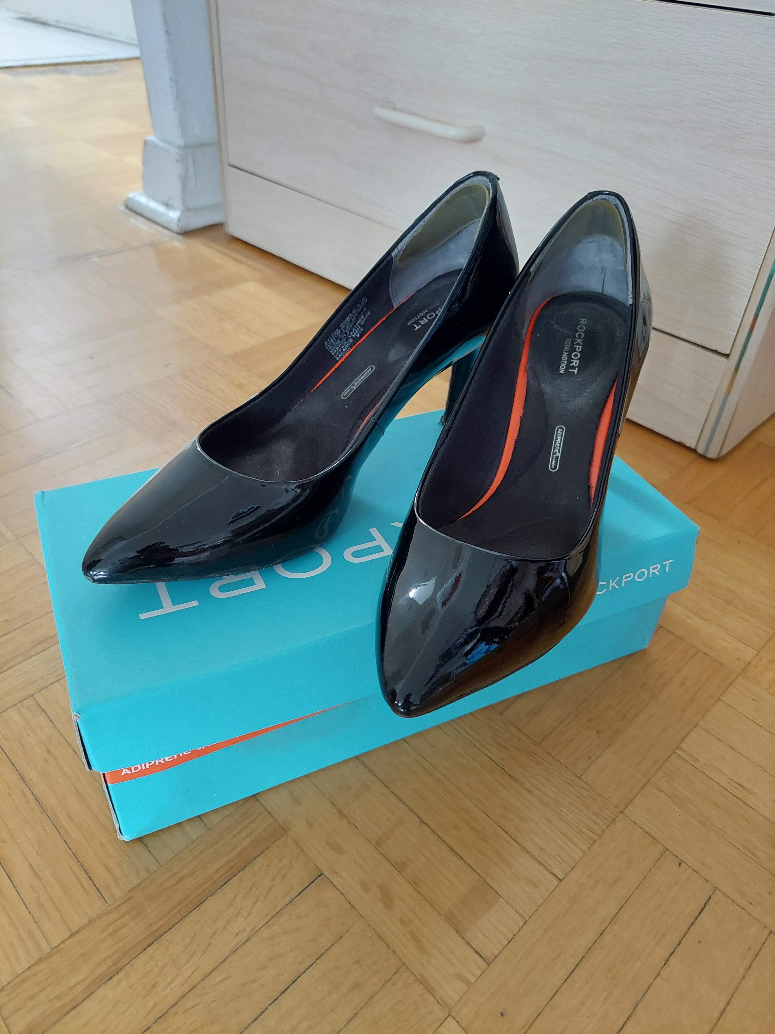 Rockport Patent Leather Heels Black Women's Shoes Adidas