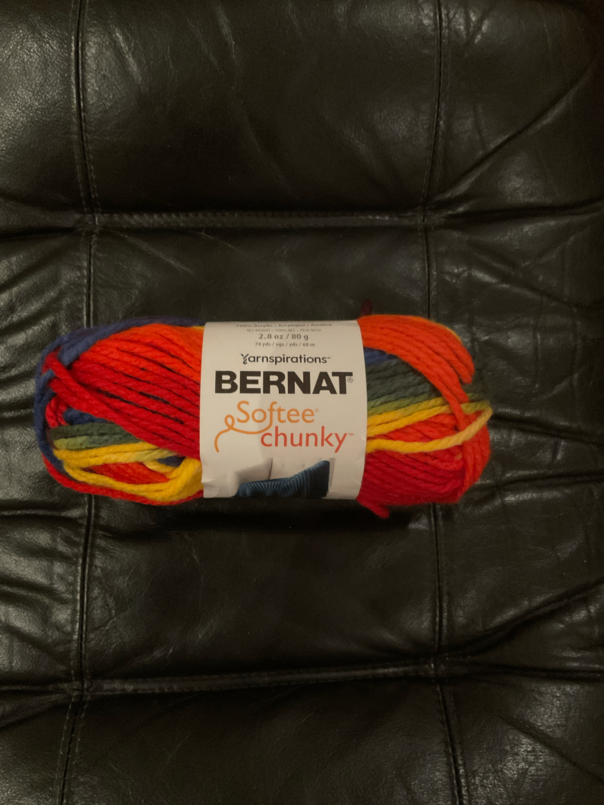 Yarn - Bernat Softee Chunky "School Yard"🌈🧶
