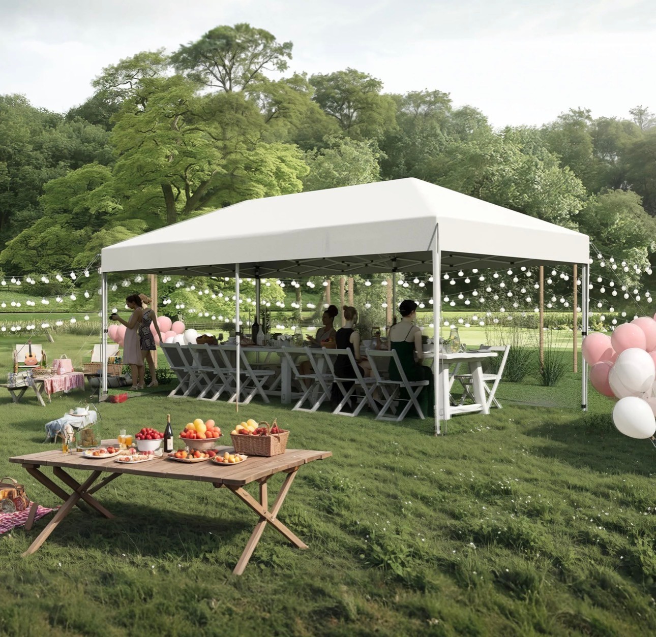 Pop Up Canopy 10'x20' Heavy Duty Waterproof Carrying/Sand Bag