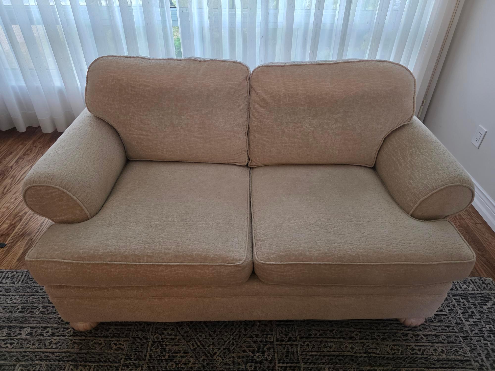 Comfortable Loveseat Sofa -Off white - photo 3